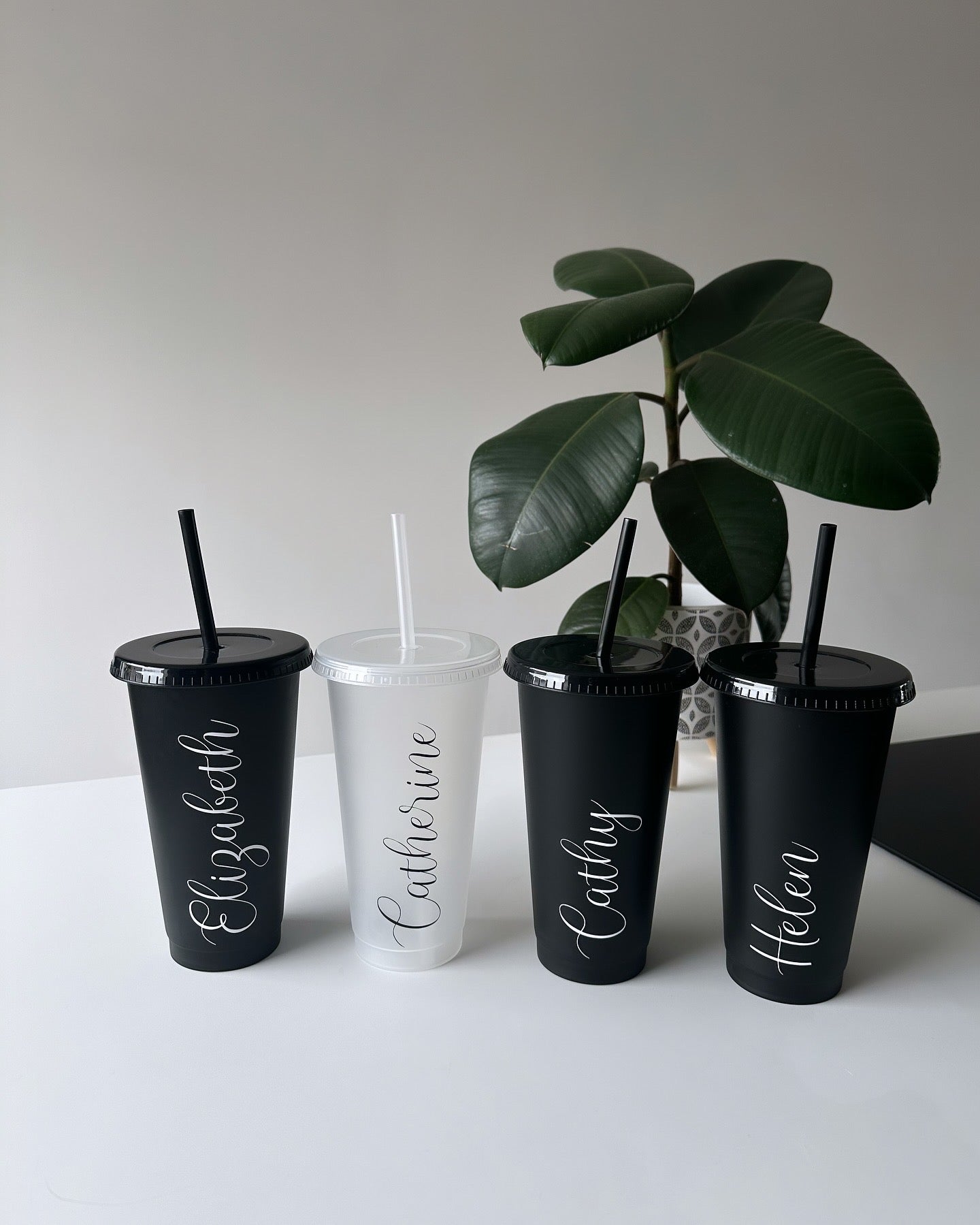 NAME Tumbler - 24oz/710ml Reusable Cup, Tumbler Cup & Straw - Personalised