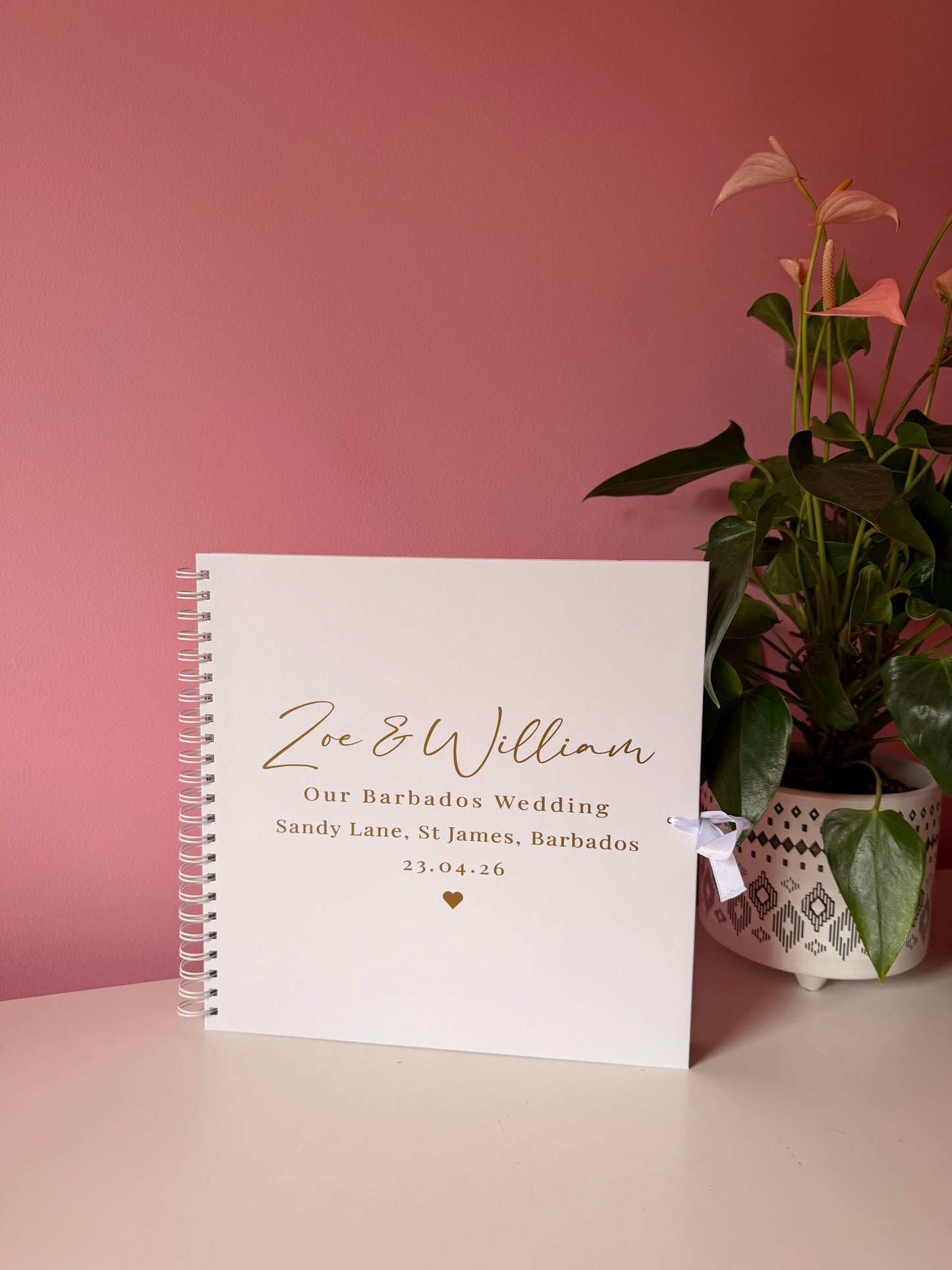 Personalised Birthday Scrapbook: Vinyl Name & Date, Memory Keepsake