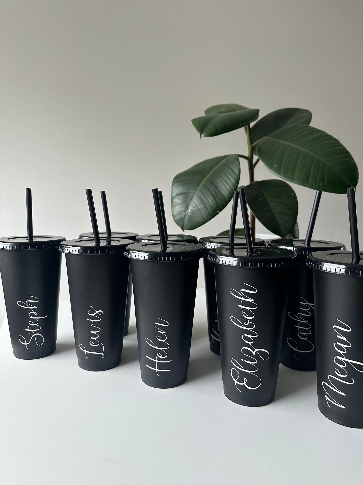 NAME Tumbler - 24oz/710ml Reusable Cup, Tumbler Cup & Straw - Personalised