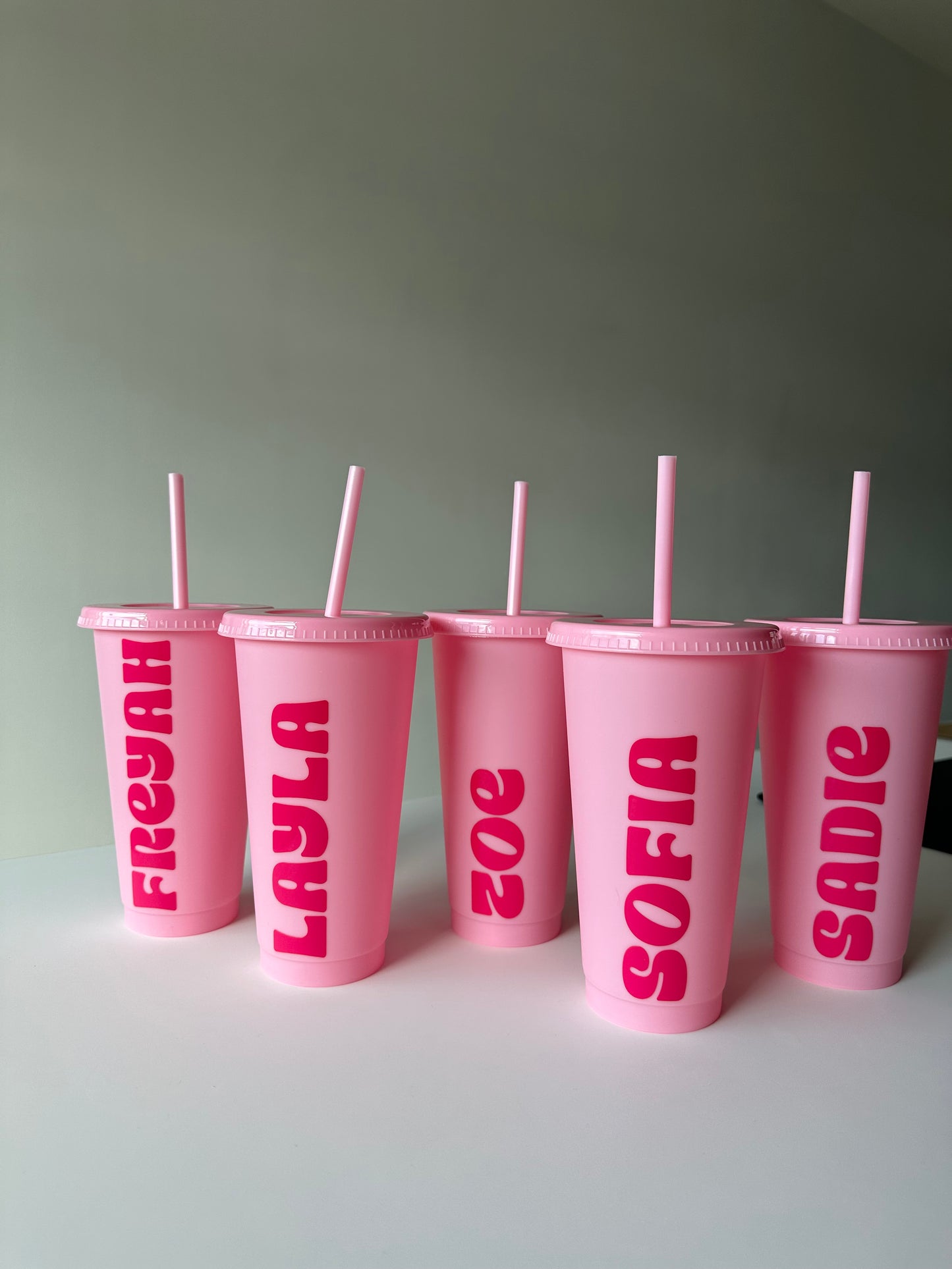 NAME Tumbler - 24oz/710ml Reusable Cup, Tumbler Cup & Straw - Personalised