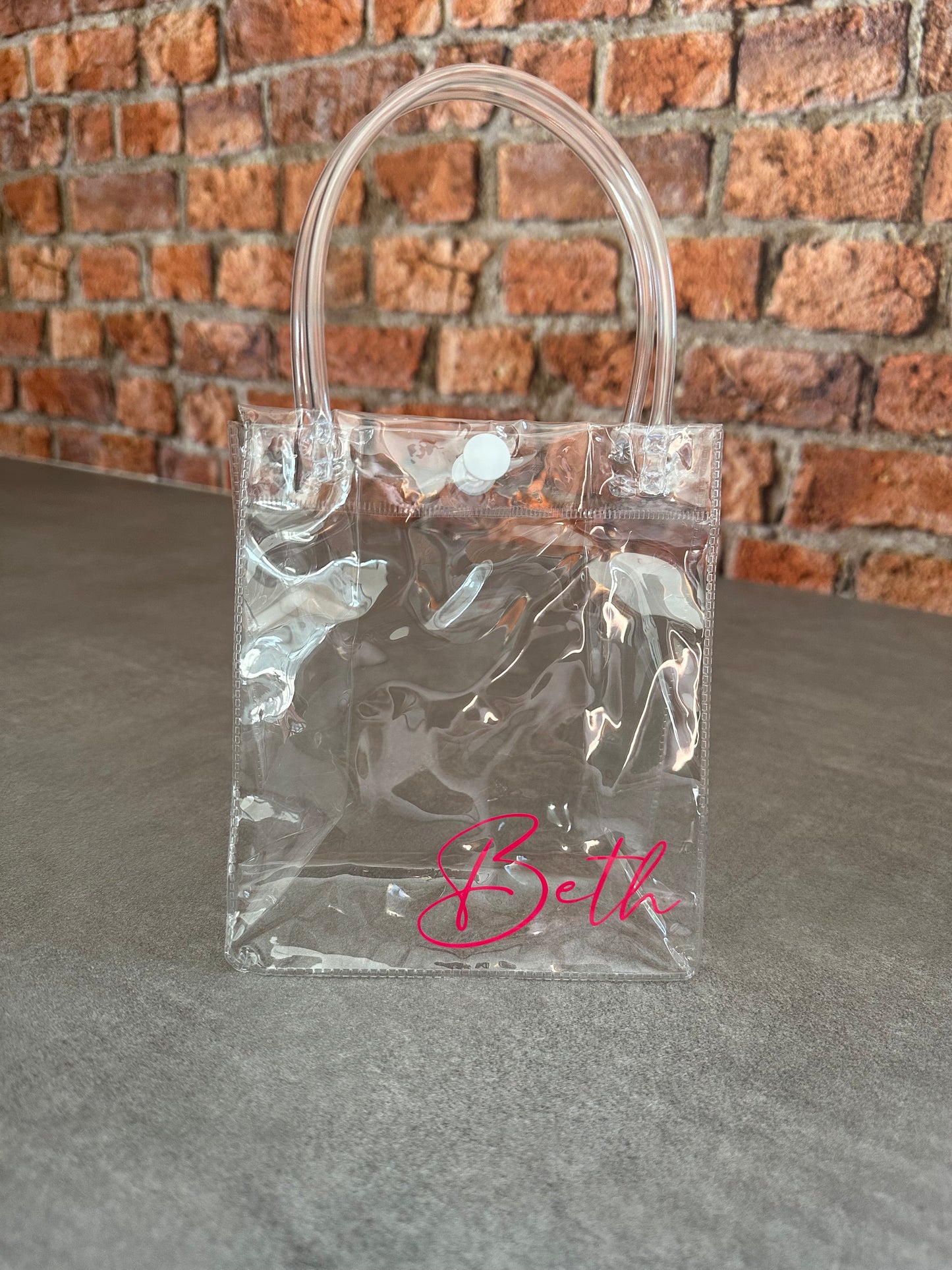 CLEAR - Personalised - Corner - Party Gift Bag