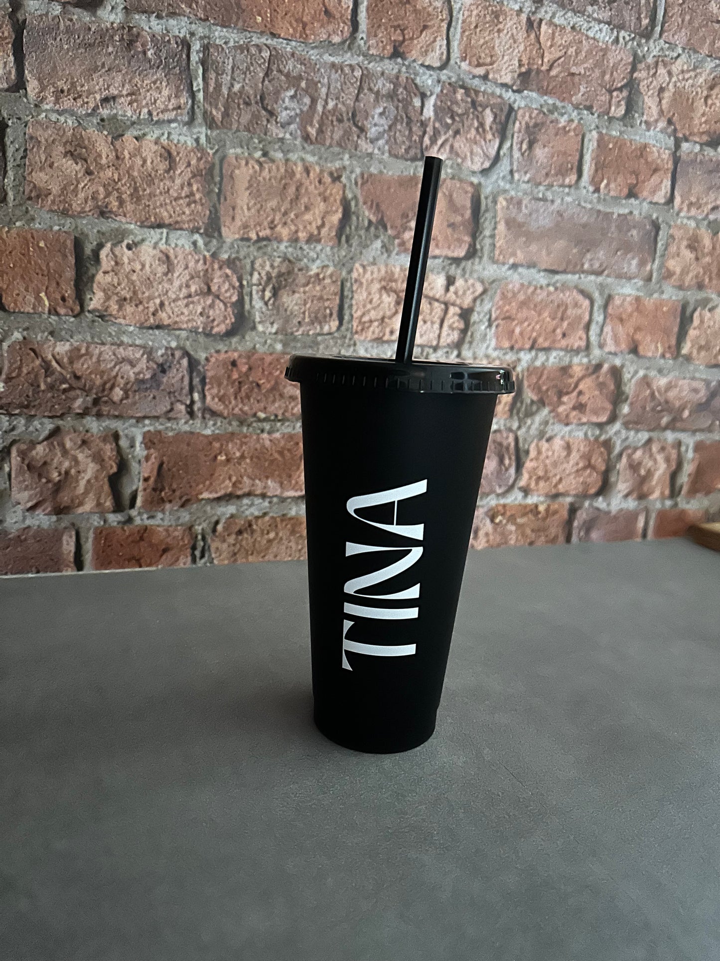 NAME Tumbler - 24oz/710ml Reusable Cup, Tumbler Cup & Straw - Personalised