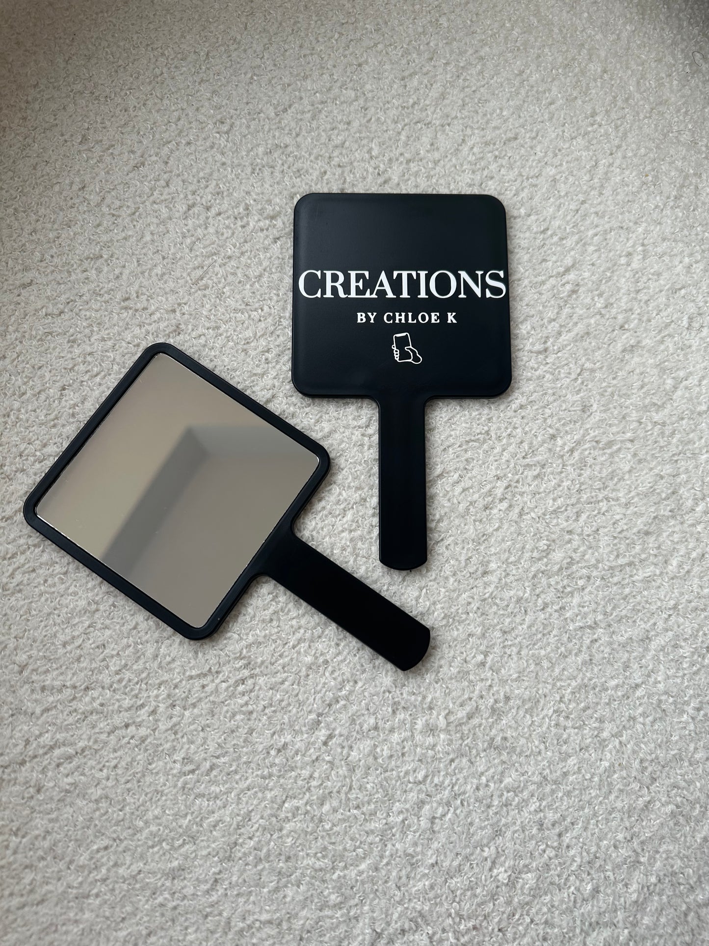YOUR LOGO - Business Logo Personalised Custom - Handheld Mirror