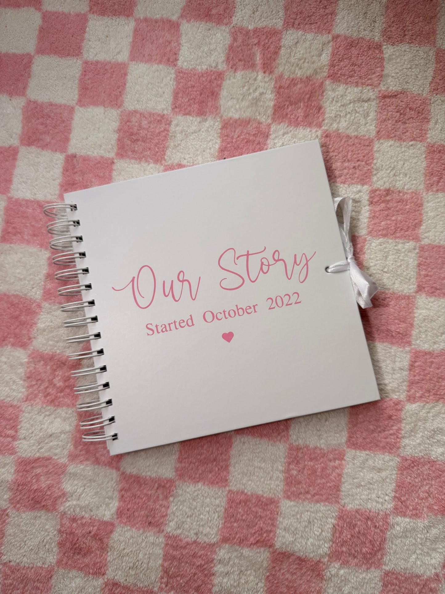 Our Story - Personalised Date - Scrap Book, Photo Album, Keepsake