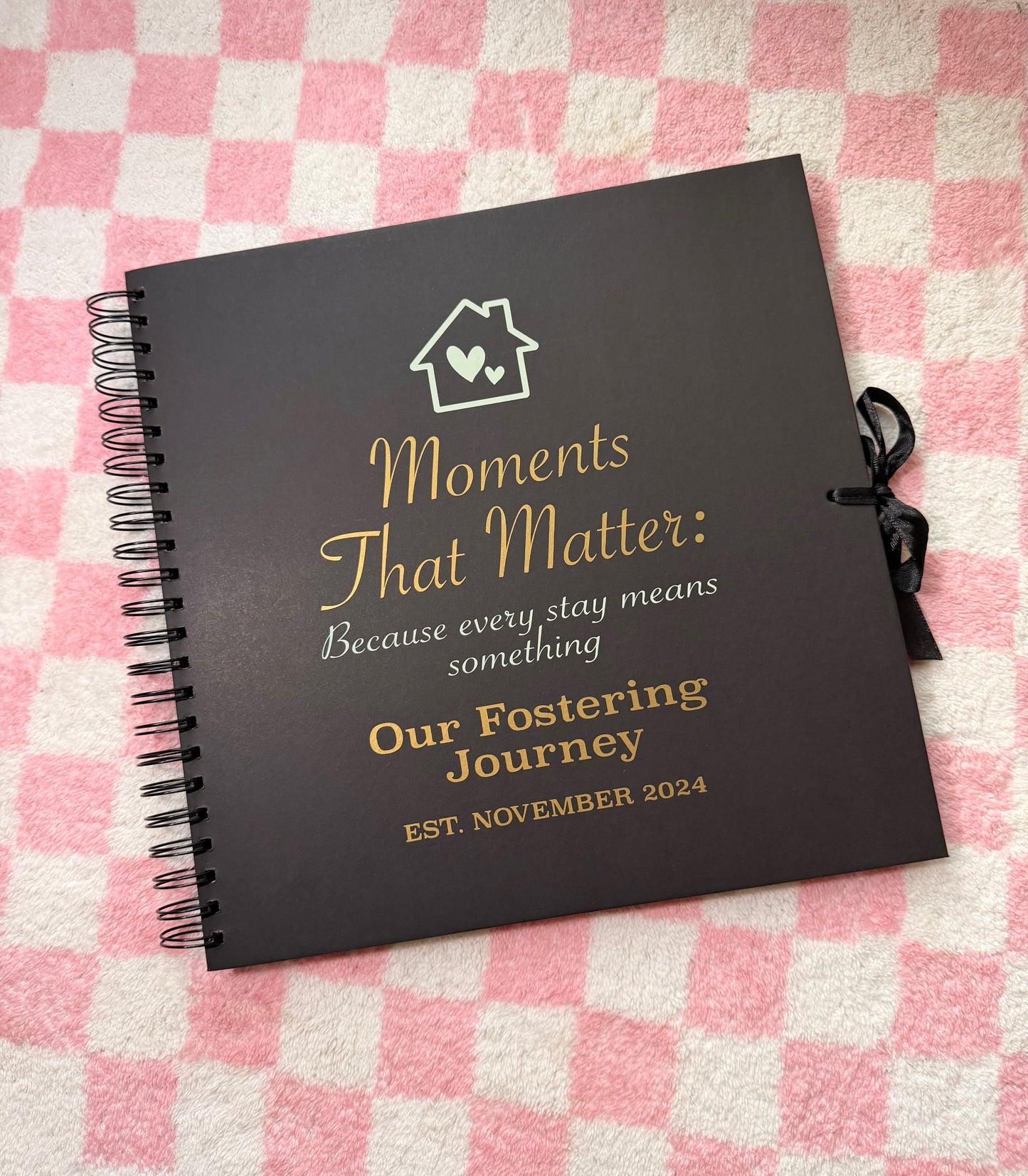 Personalised Your Logo/Design Scrapbook: Vinyl Memory Keepsake Photo Album