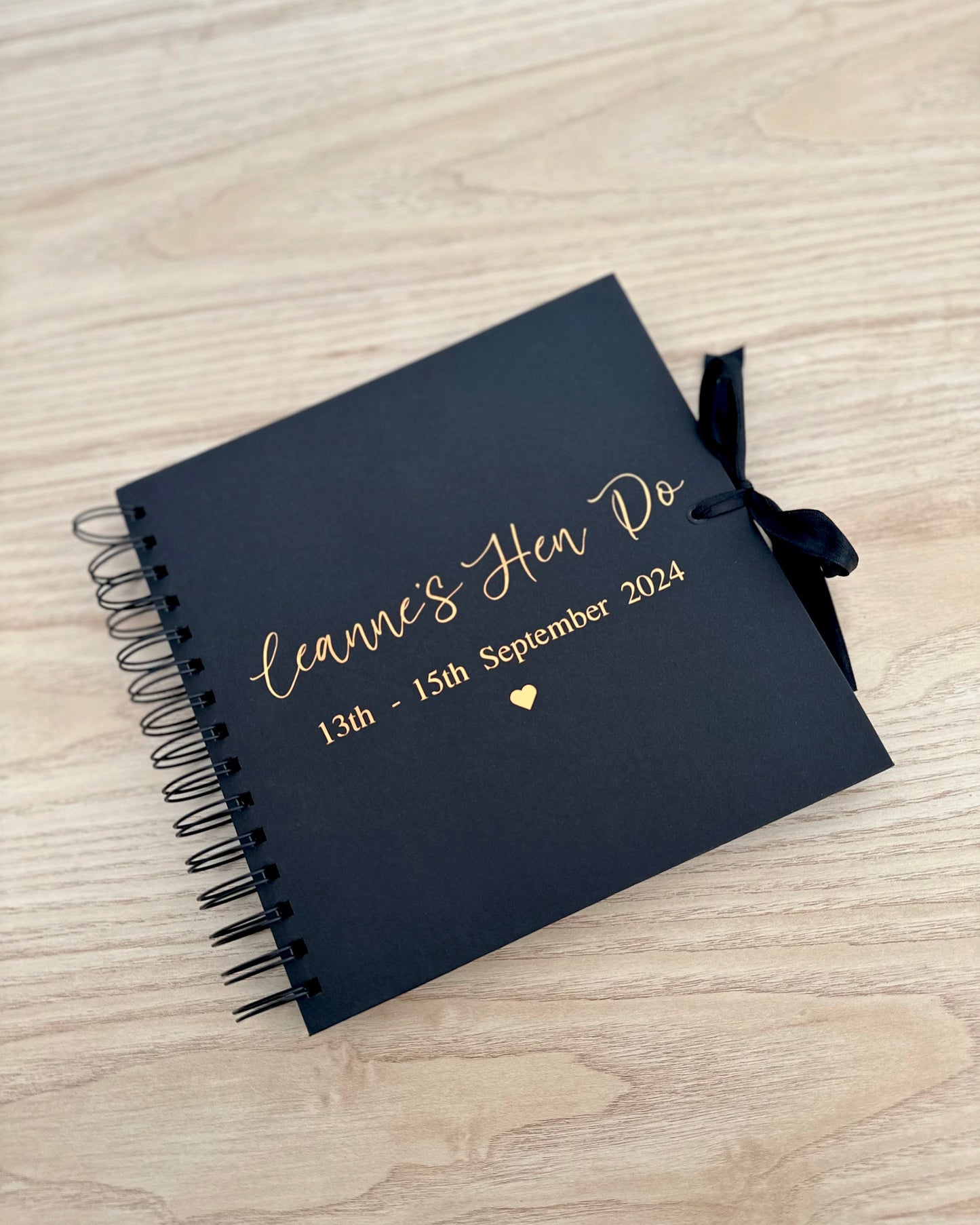 Hen Do - Personalised Name and Date - Scrap Book, Photo Album, Keepsake