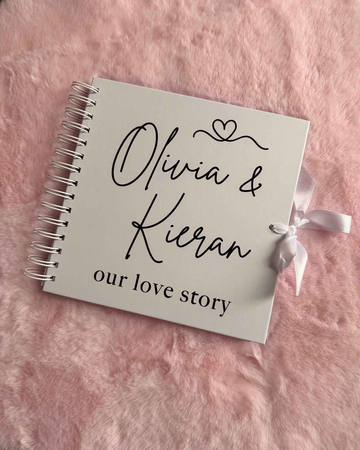 Our Love Story - Personalised - Scrap Book, Photo Album, Keepsake