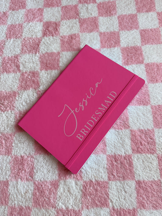 Personalised Name & Title - A5 Lined Notebook - School, Office, Stationary, Work, Notes, Journal, Wedding