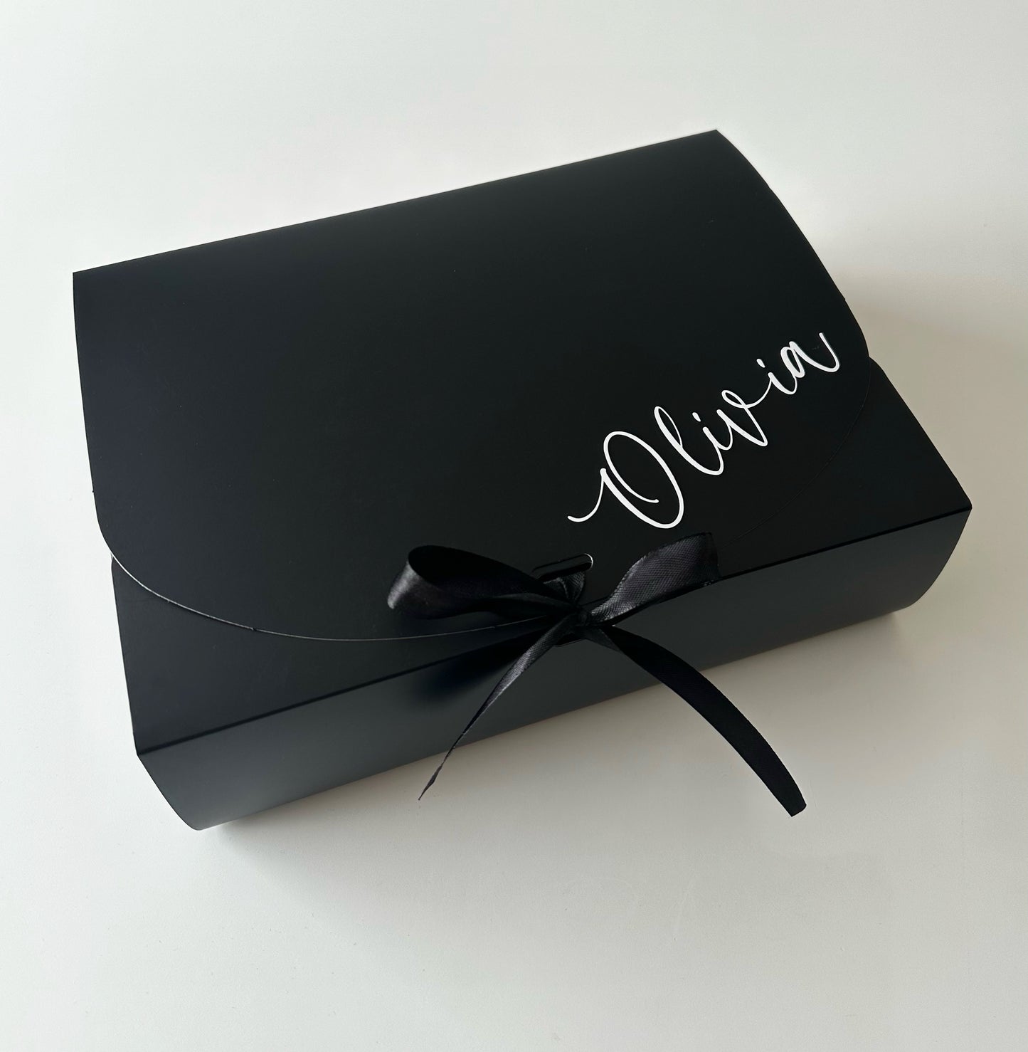 Personalised Wedding Proposal Gift Box: Ribbon Tie Cardboard Box