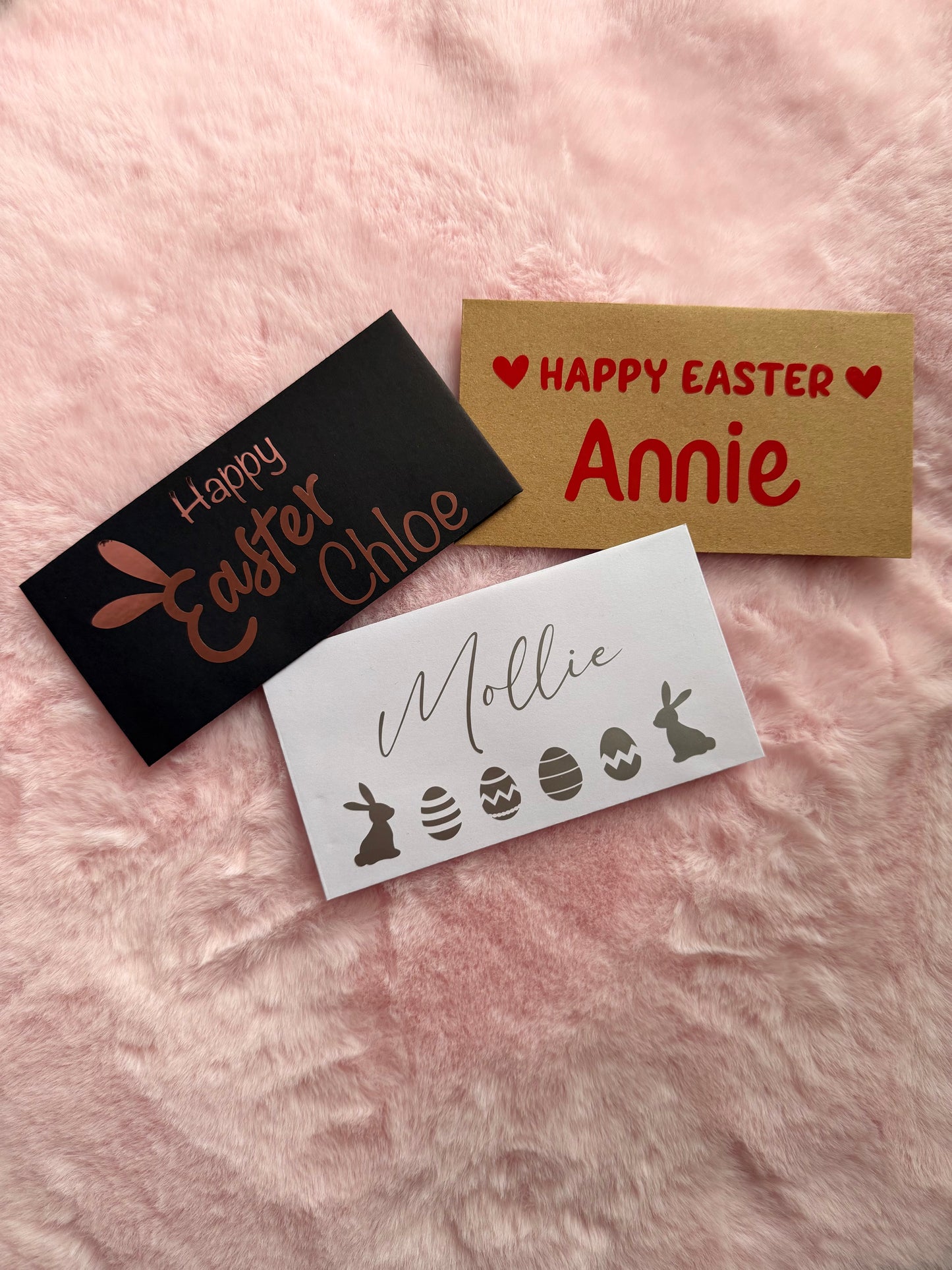 Personalised Easter Money Wallet Cash Envelope – Available in Black, White & Kraft