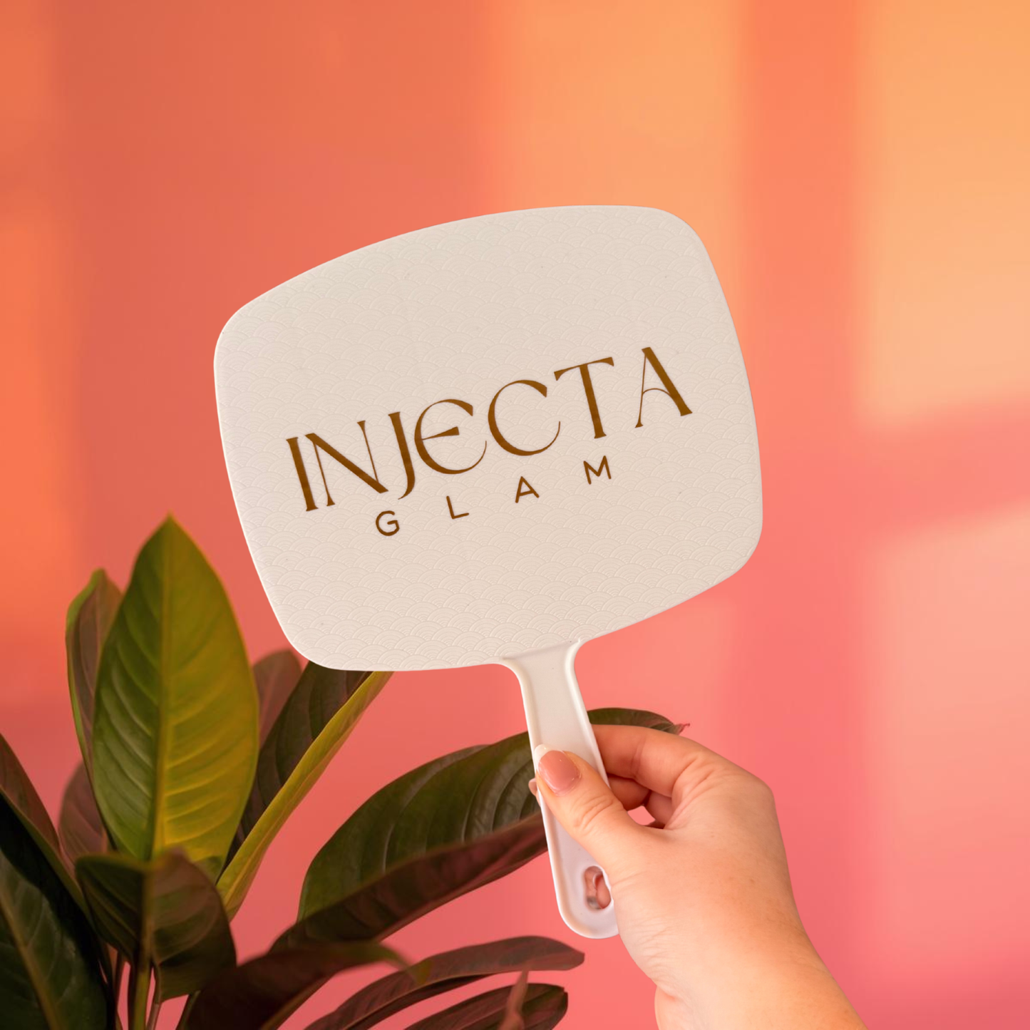 Business Logo Personalised Mirror - Custom Merch - Handheld - Accessories