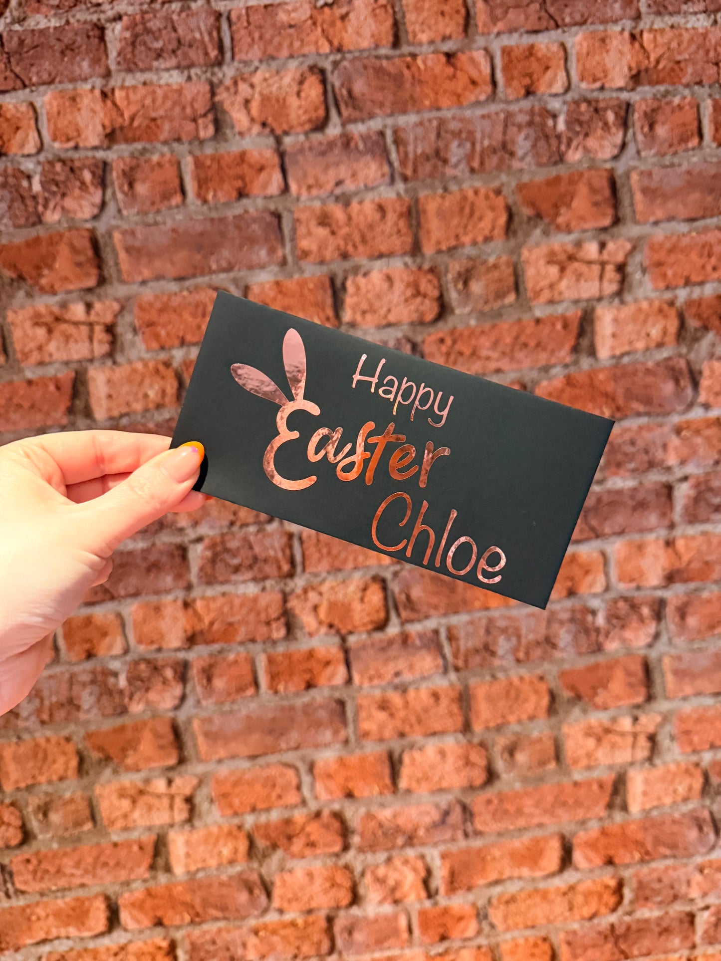 Personalised Easter Money Wallet Cash Envelope – Available in Black, White & Kraft