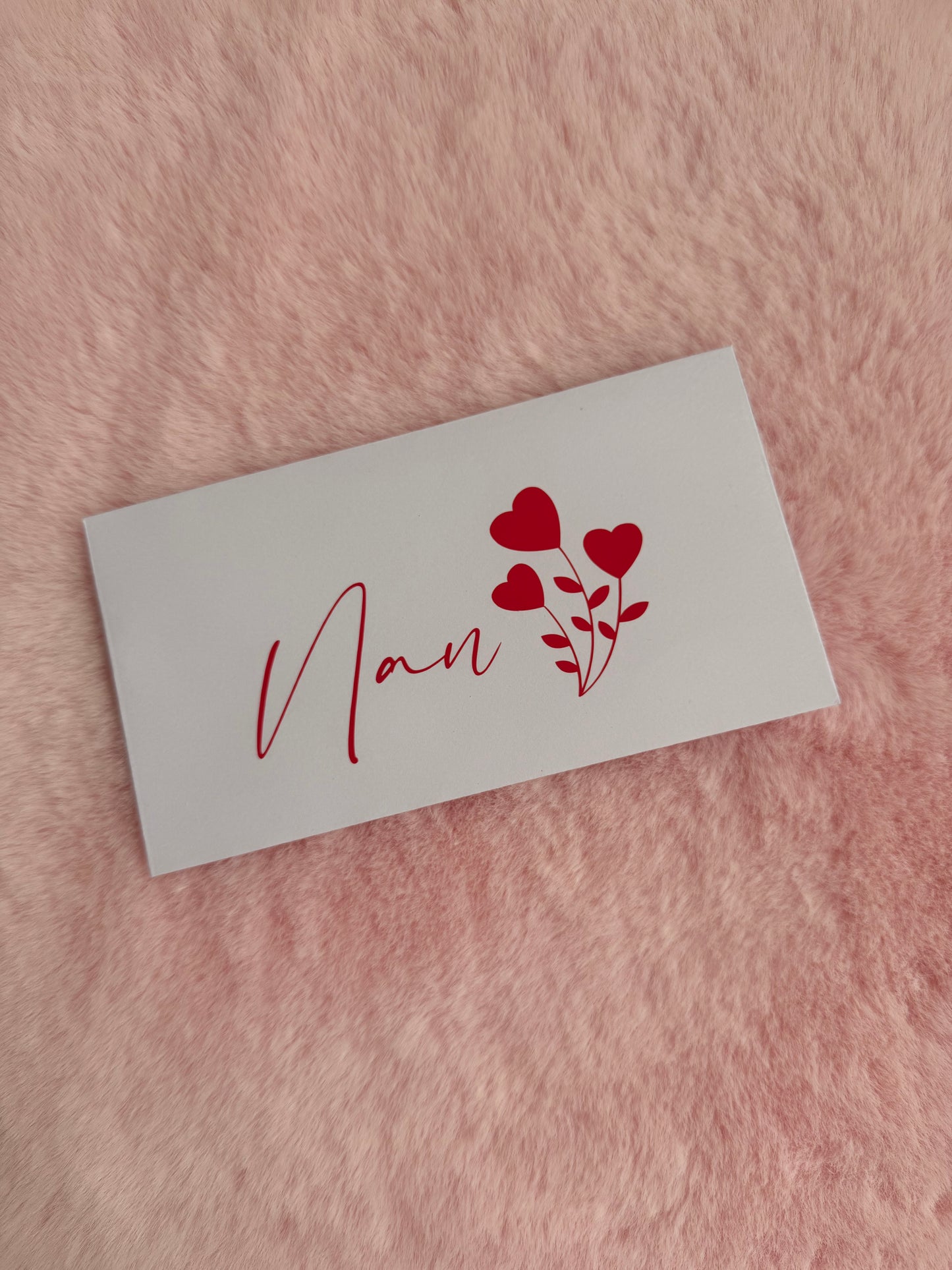 Personalised Mothers Day Money Wallet Cash Envelope – Available in Black, White & Kraft