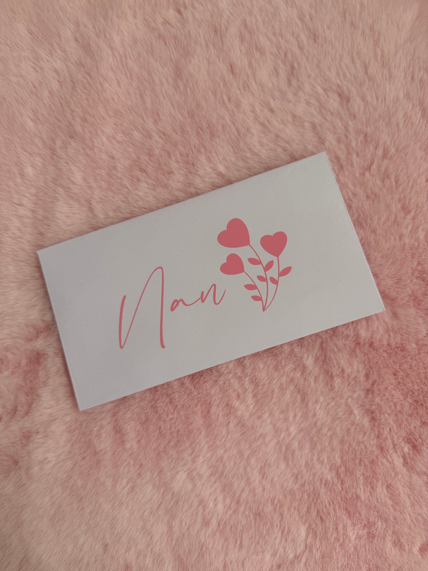 Personalised Mothers Day Money Wallet Cash Envelope – Available in Black, White & Kraft