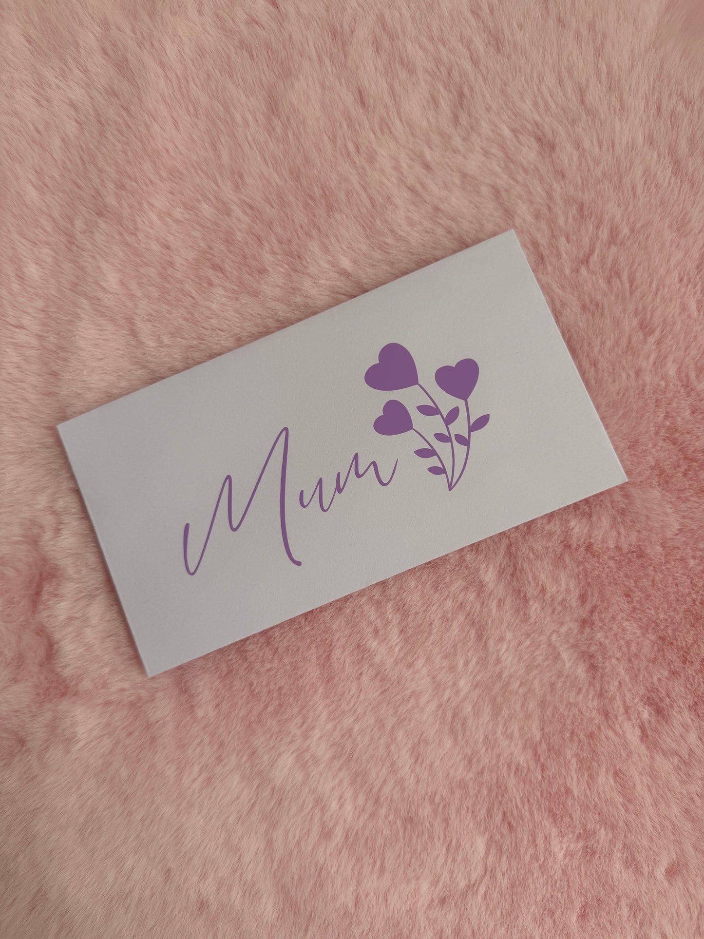 Personalised Mothers Day Money Wallet Cash Envelope – Available in Black, White & Kraft