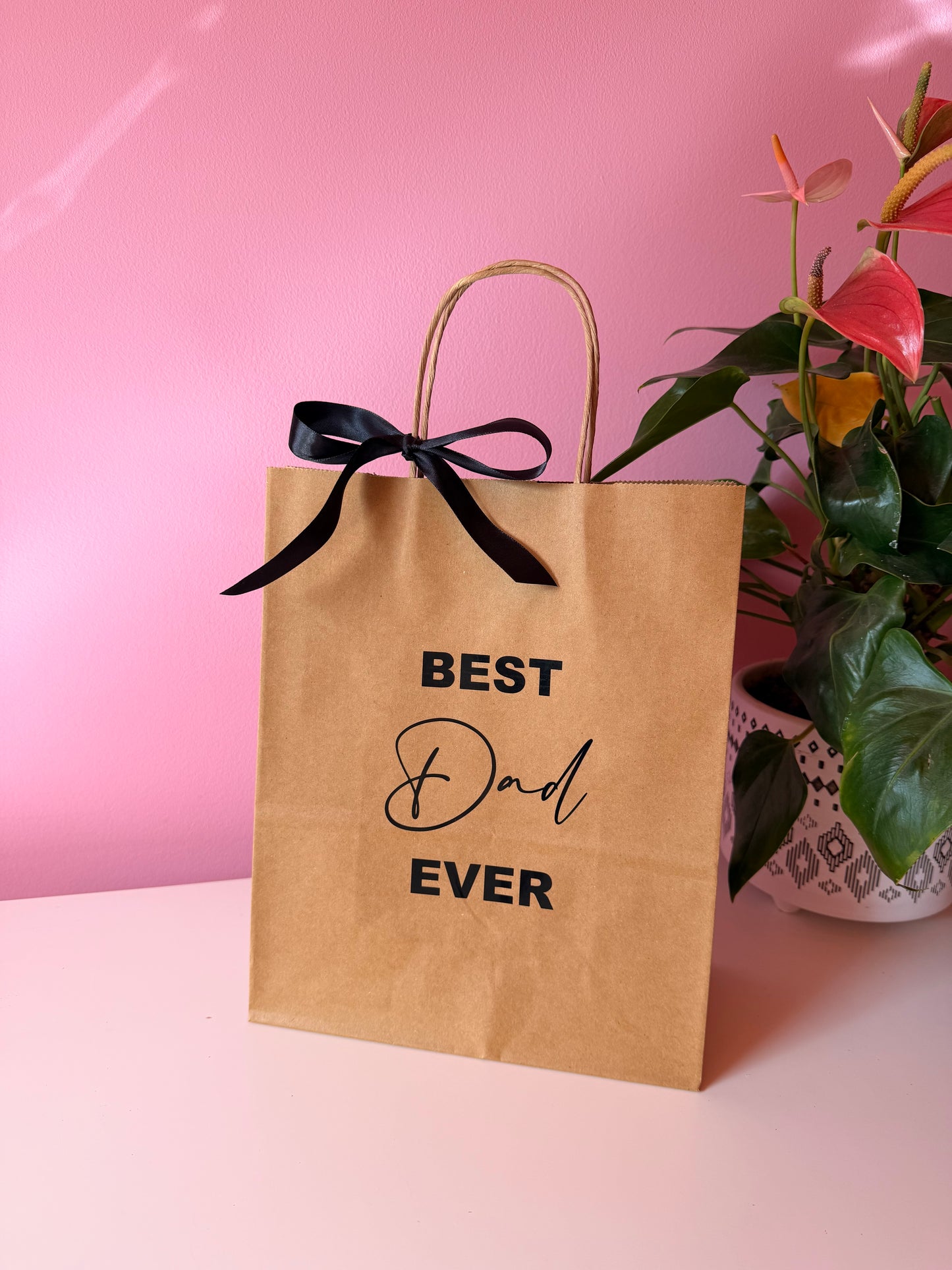 Personalised Father's Day Gift Bag - Brown Paper