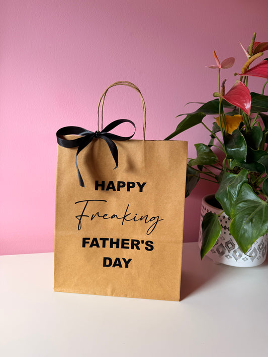 Personalised Father's Day Gift Bag - Brown Paper