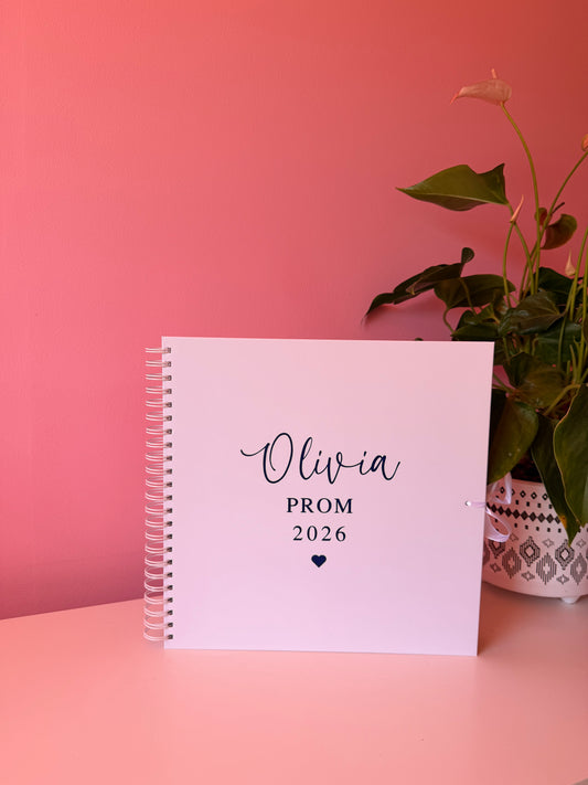 Prom - Personalised Name - Scrap Book, Photo Album, Keepsake
