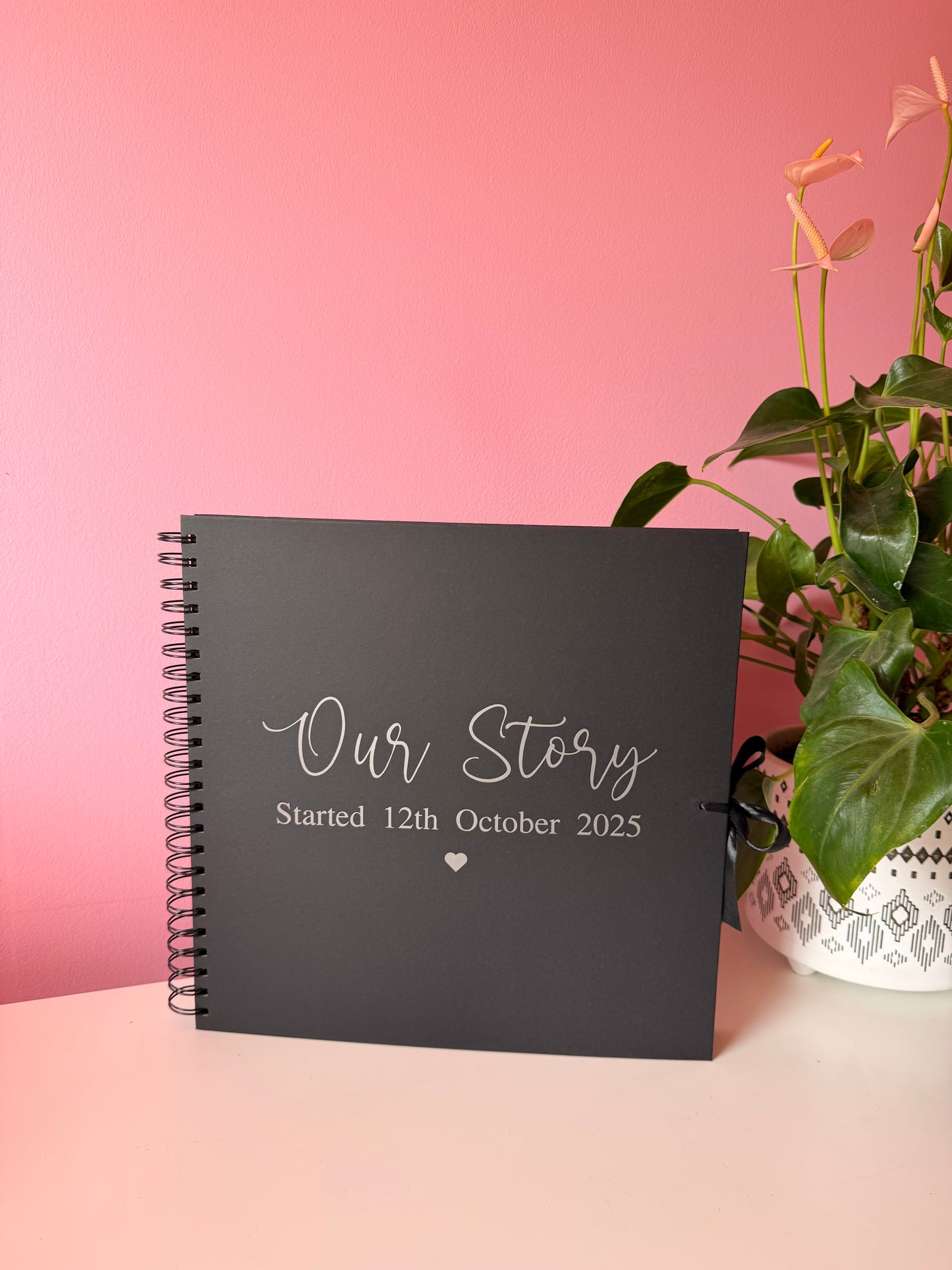 Our Story - Personalised Date - Scrap Book, Photo Album, Keepsake