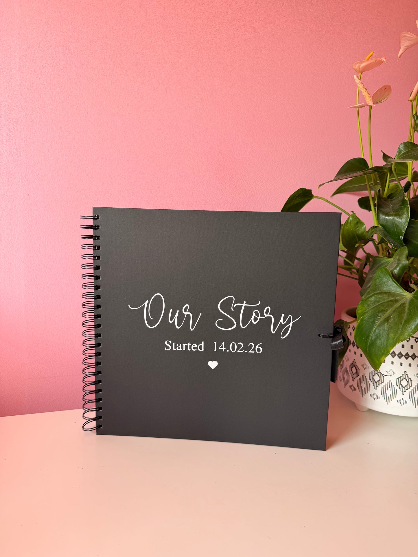 Our Story - Personalised Date - Scrap Book, Photo Album, Keepsake