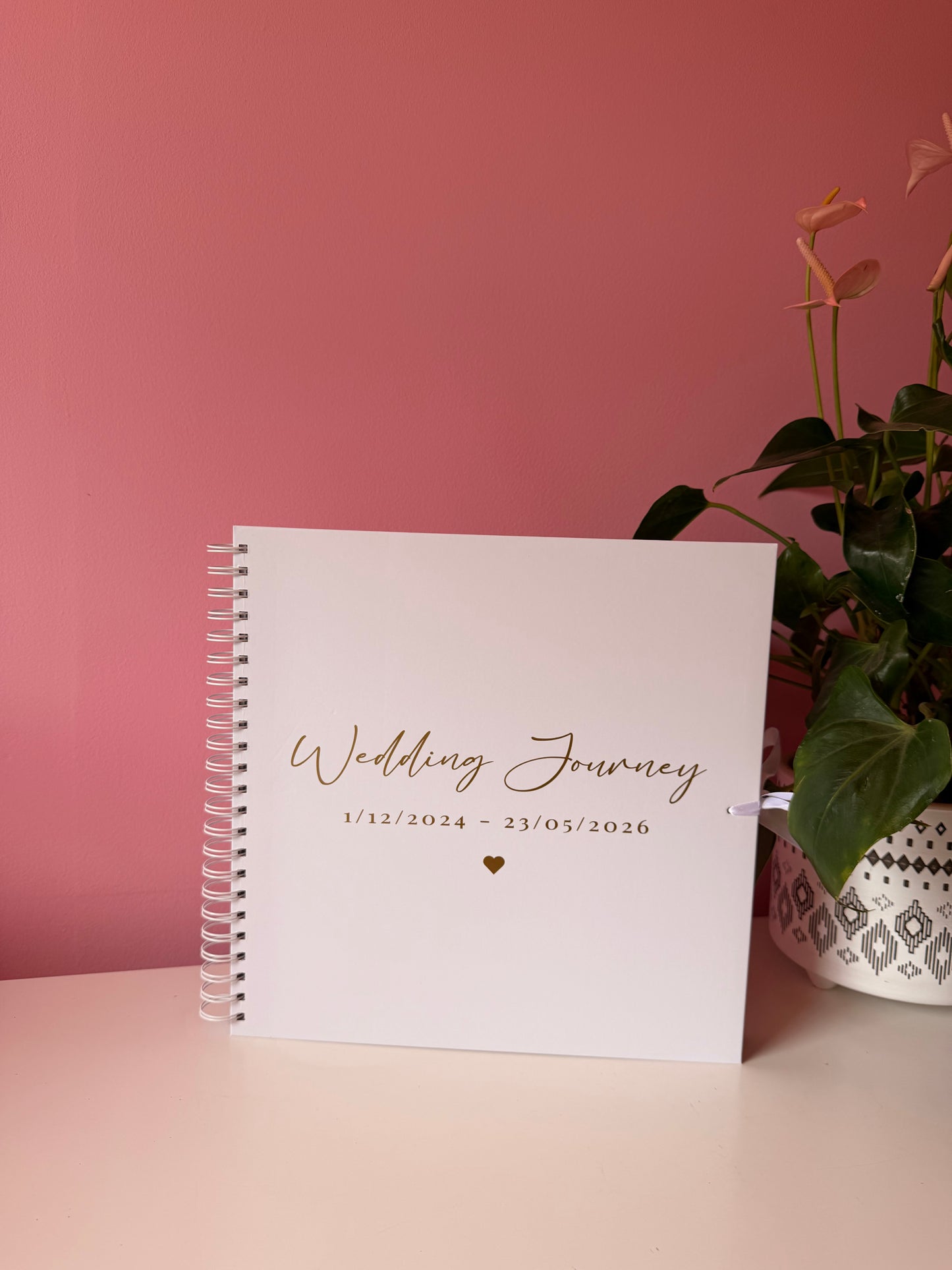 Personalised Birthday Scrapbook: Vinyl Name & Date, Memory Keepsake