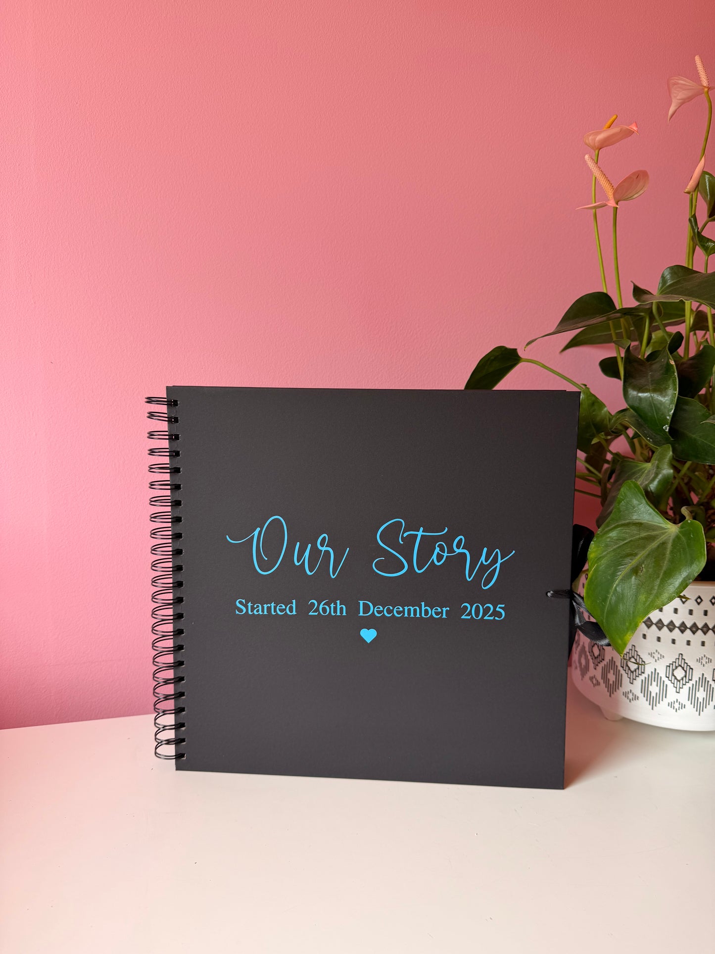 Our Story - Personalised Date - Scrap Book, Photo Album, Keepsake