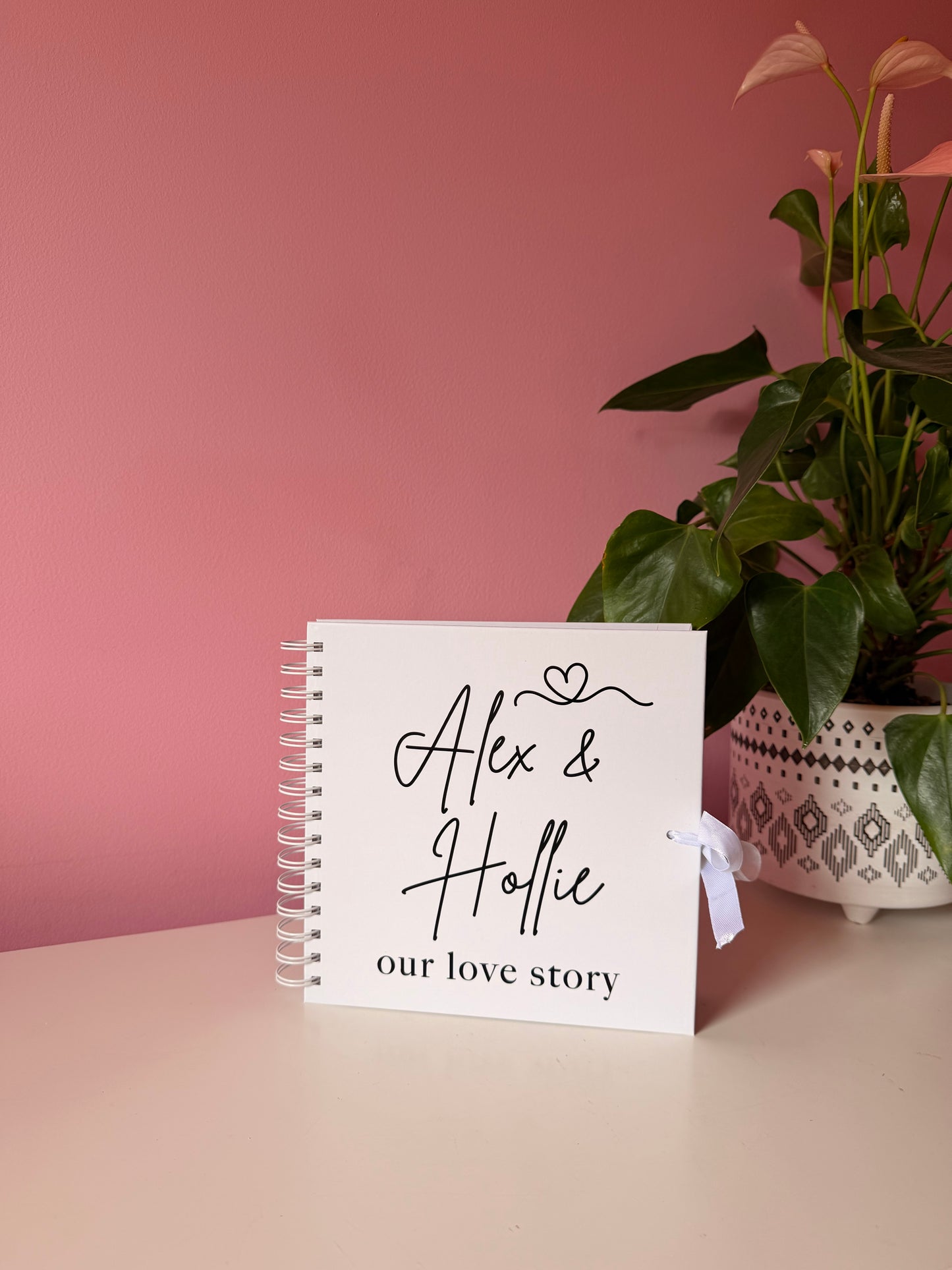 Our Love Story - Personalised - Scrap Book, Photo Album, Keepsake