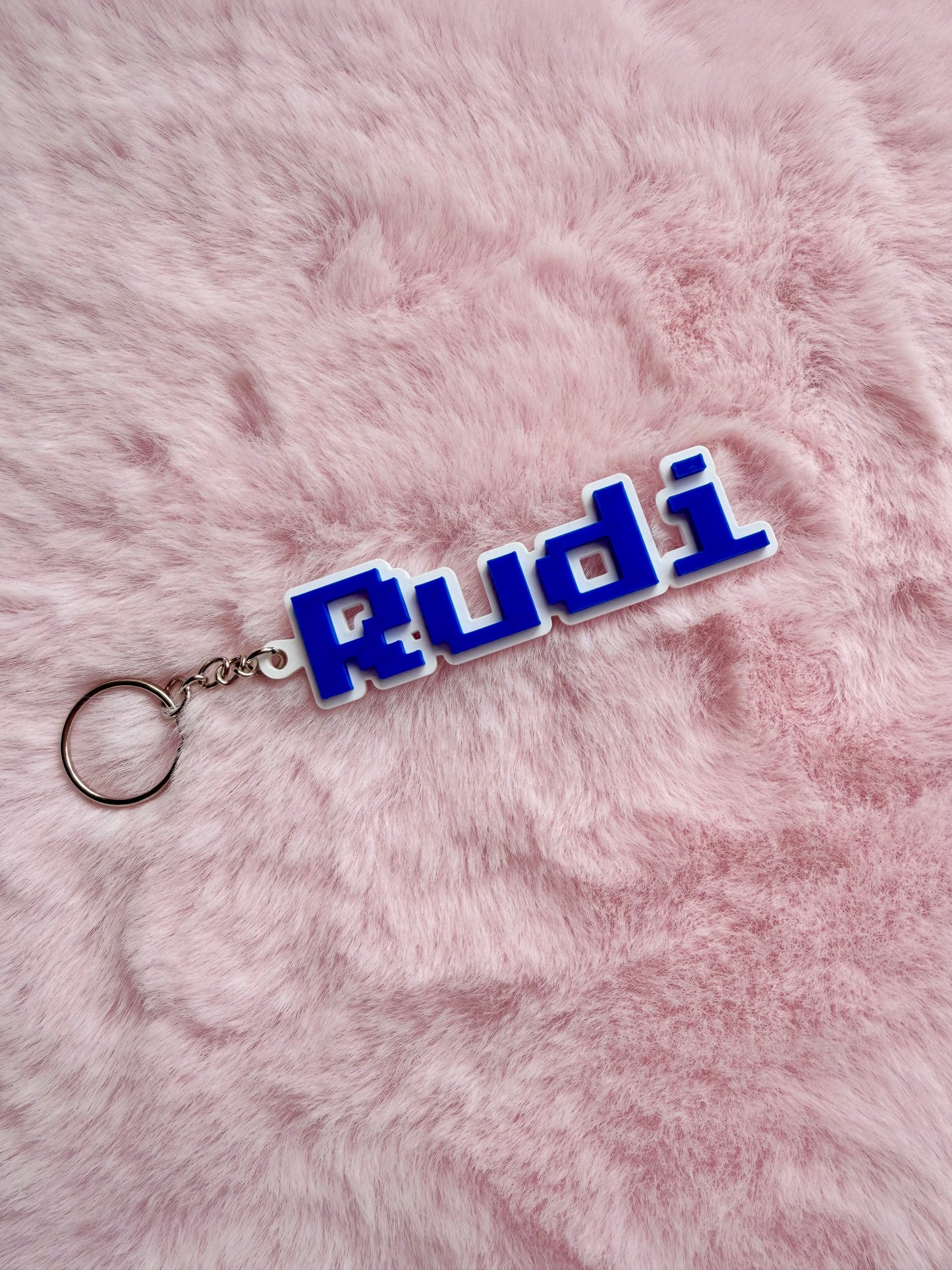 Personalised 3D Printed Name Keyring | Custom Name Keychain | Bag Charm Gift |
