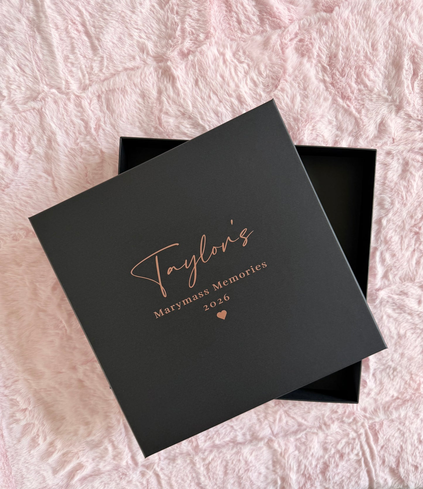 Personalised Rigid Square Gift Box: Scrapbook, Wedding, Birthday, Christmas