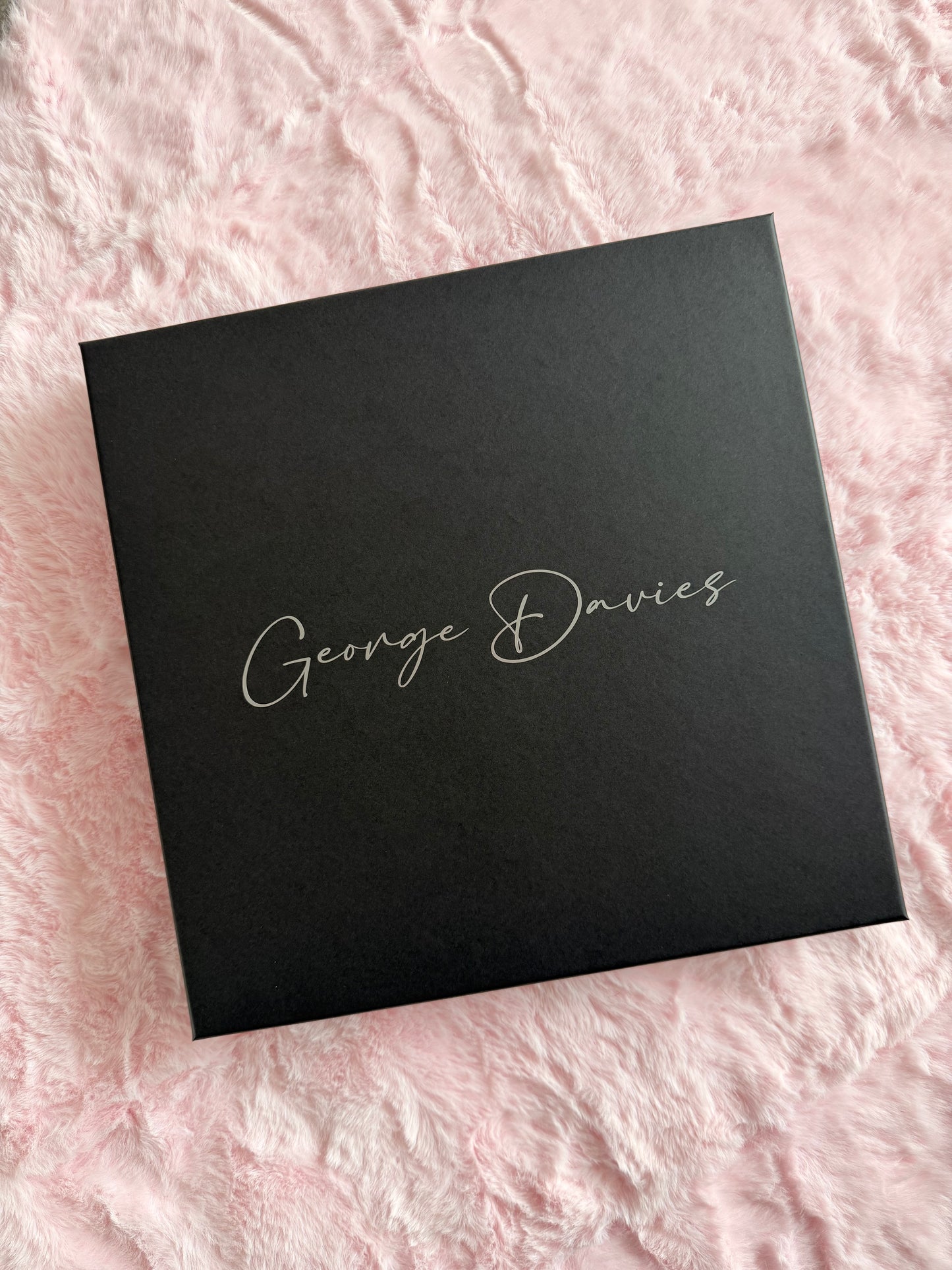 Personalised Rigid Square Gift Box: Scrapbook, Wedding, Birthday, Christmas