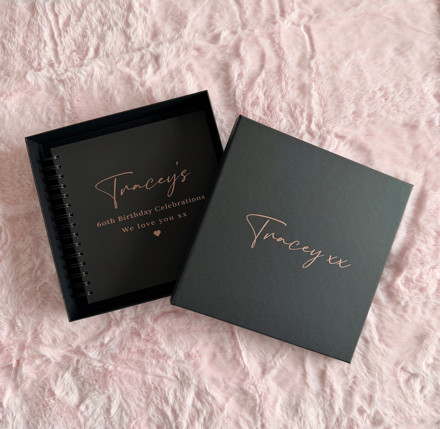 Personalised Rigid Square Gift Box: Scrapbook, Wedding, Birthday, Christmas