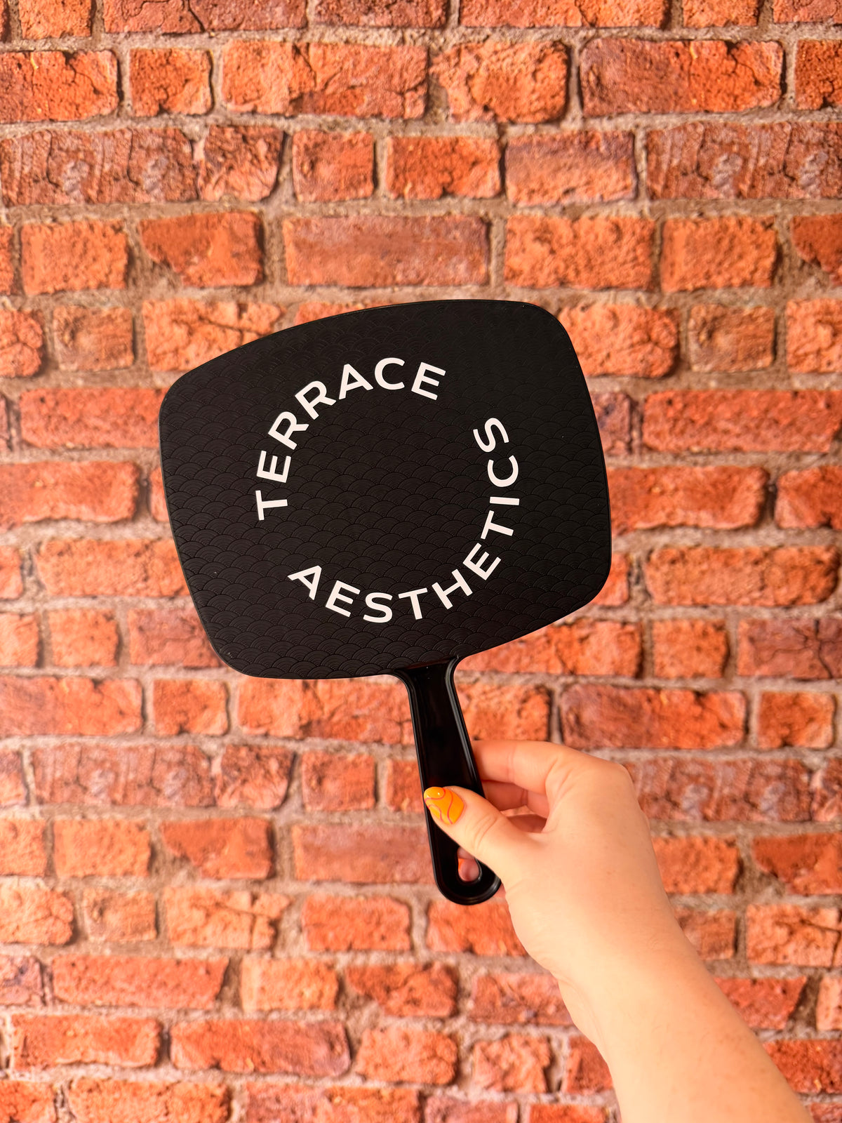 Business Logo Personalised Mirror - Custom Merch - Handheld - Accessories