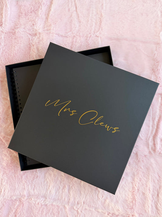 Personalised Rigid Square Gift Box | Custom Name | Scrapbook Gift Box