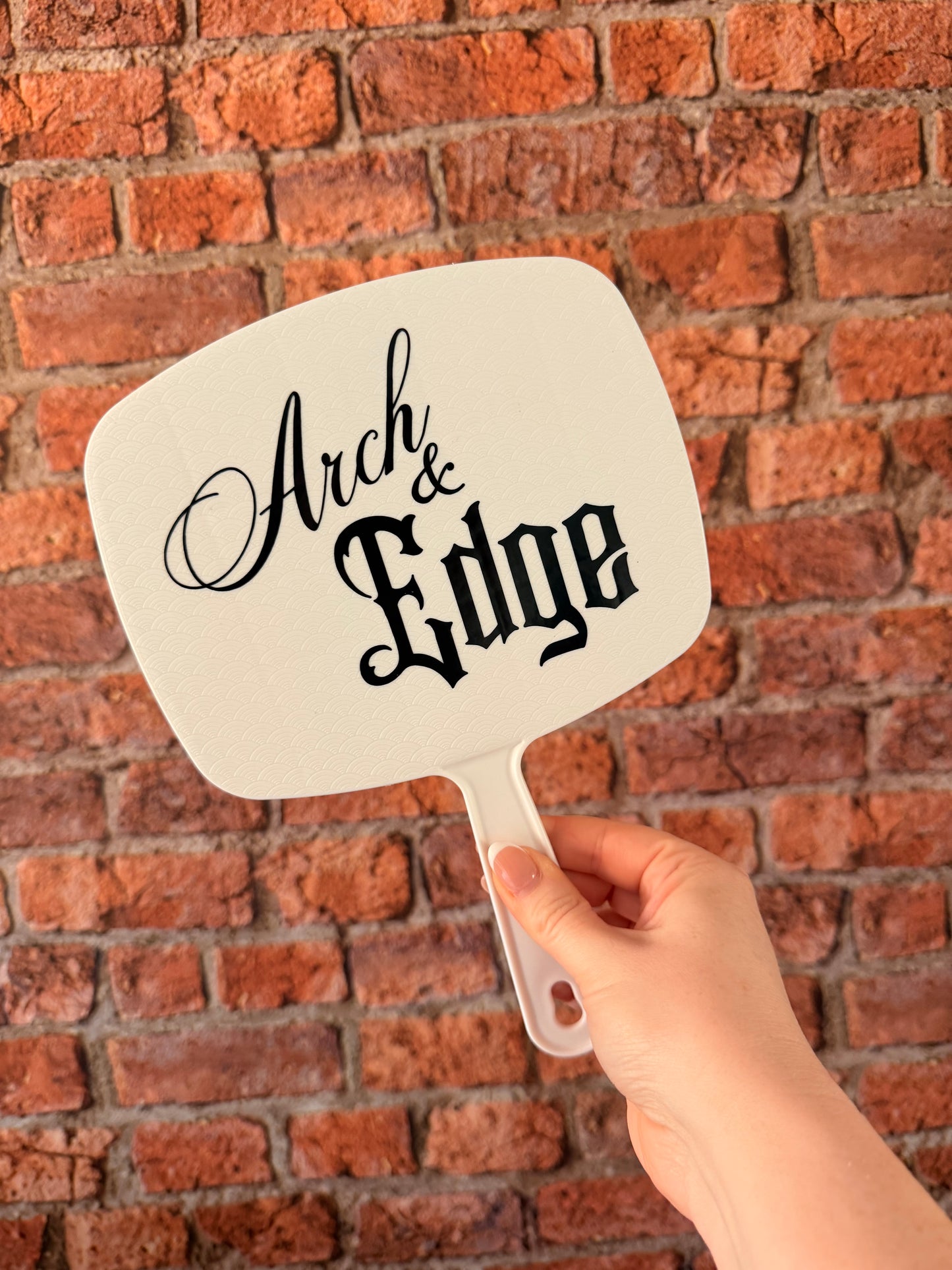 Business Logo Personalised Mirror - Custom Merch - Handheld - Accessories