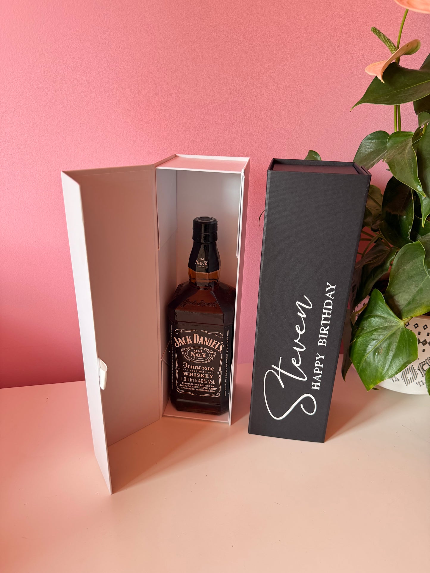 Personalised Birthday Bottle Gift Box: Magnetic - Party, Birthday, Custom Date