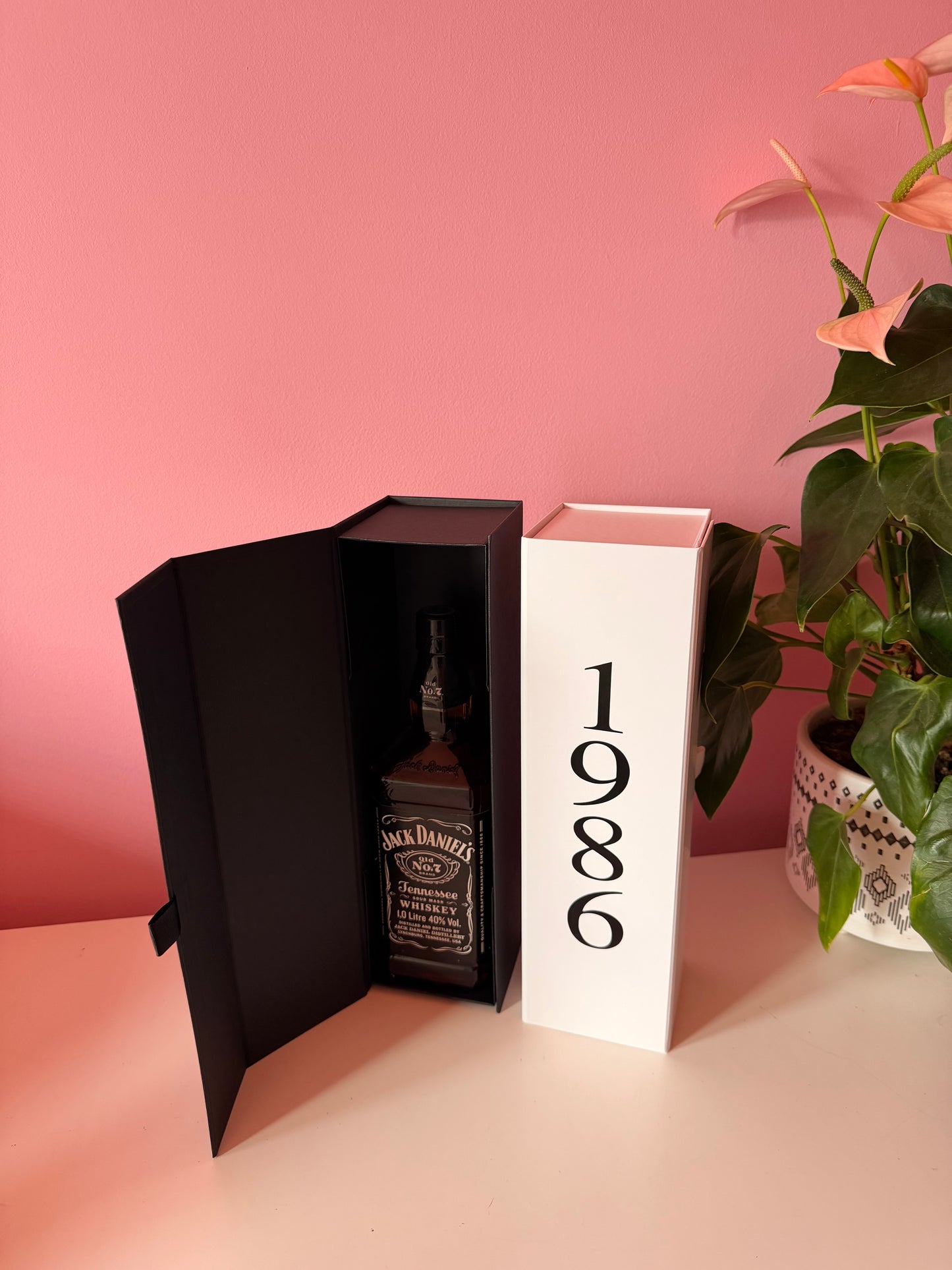 Personalised Year Bottle Gift Box: Magnetic - Wedding, Party, Favour, Birthday, Custom Date