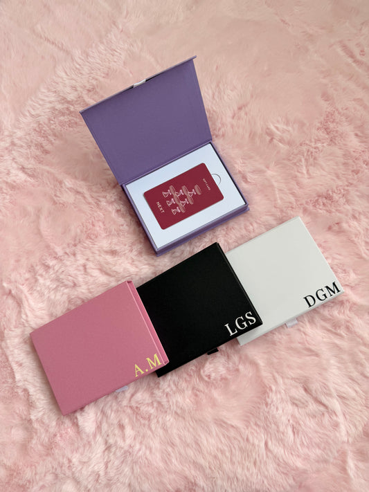 Personalised Gift Card Box | Monogram Initials | Magnetic Voucher Box