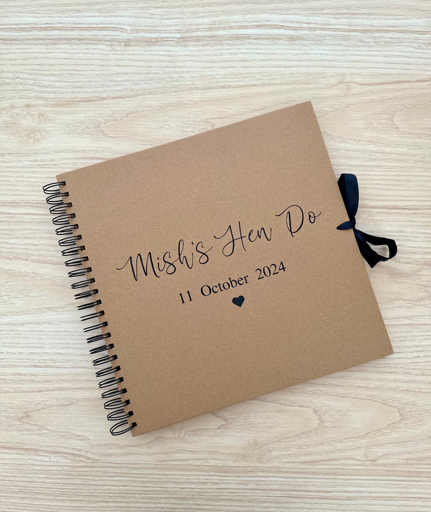 Hen Do - Personalised Name and Date - Scrap Book, Photo Album, Keepsake