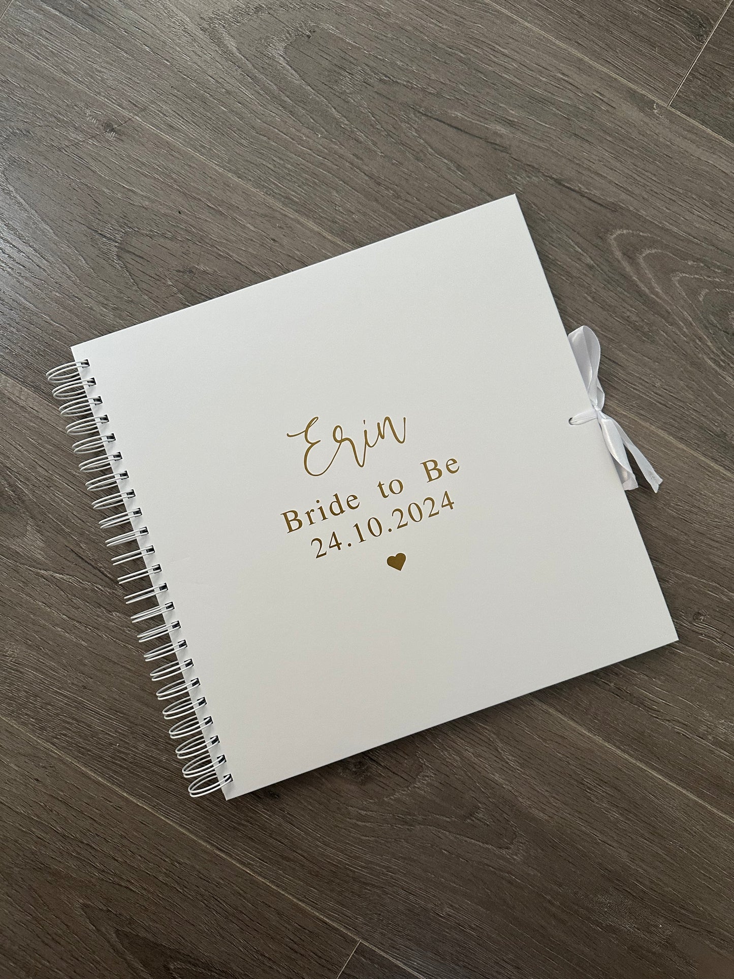 Bride To Be - Personalised Name and Date - Scrap Book, Photo Album, Keepsake