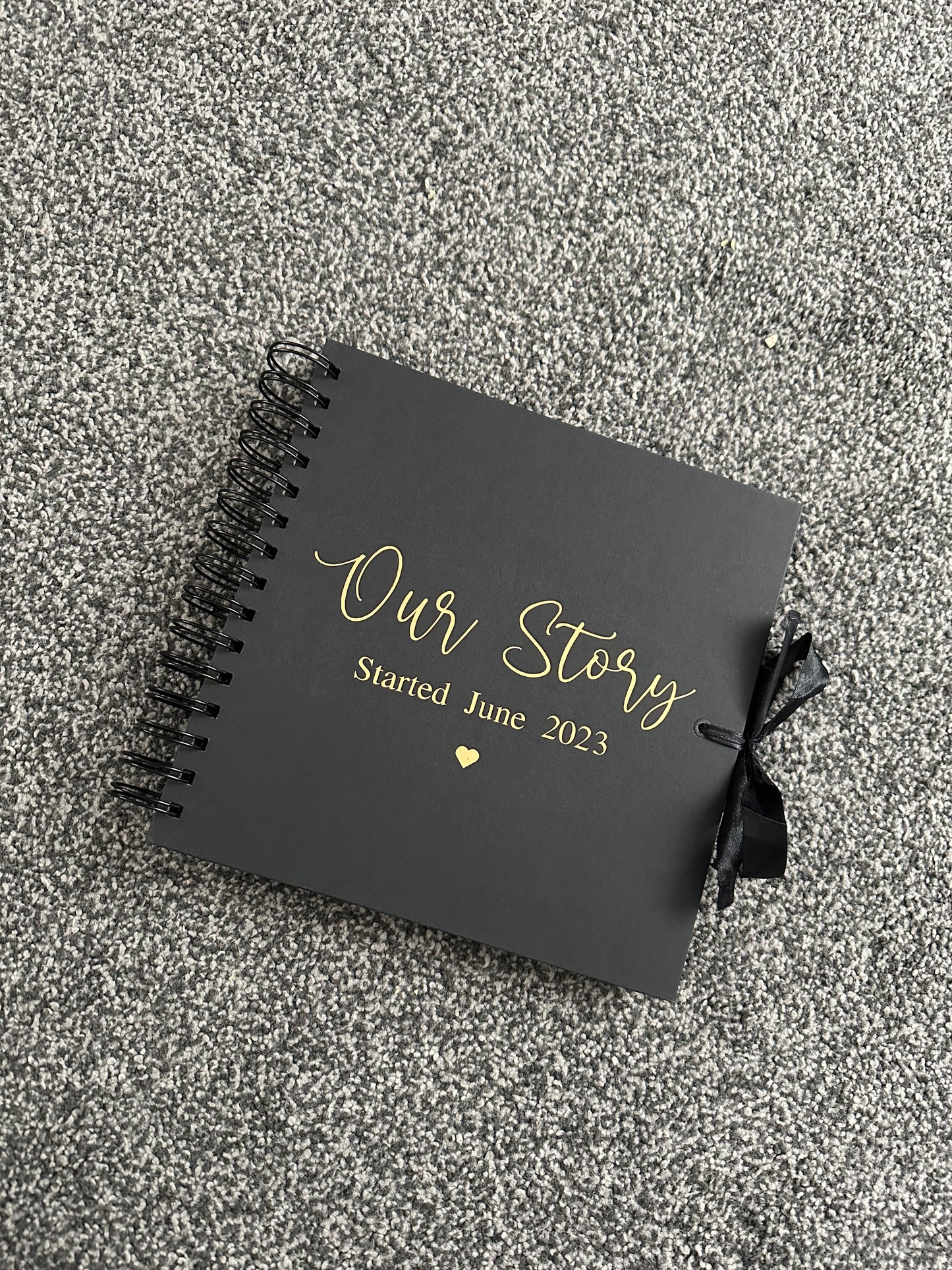 Our Story - Personalised Date - Scrap Book, Photo Album, Keepsake