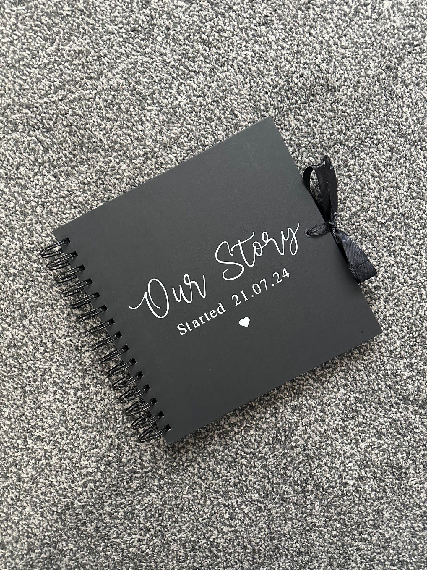 Our Story - Personalised Date - Scrap Book, Photo Album, Keepsake