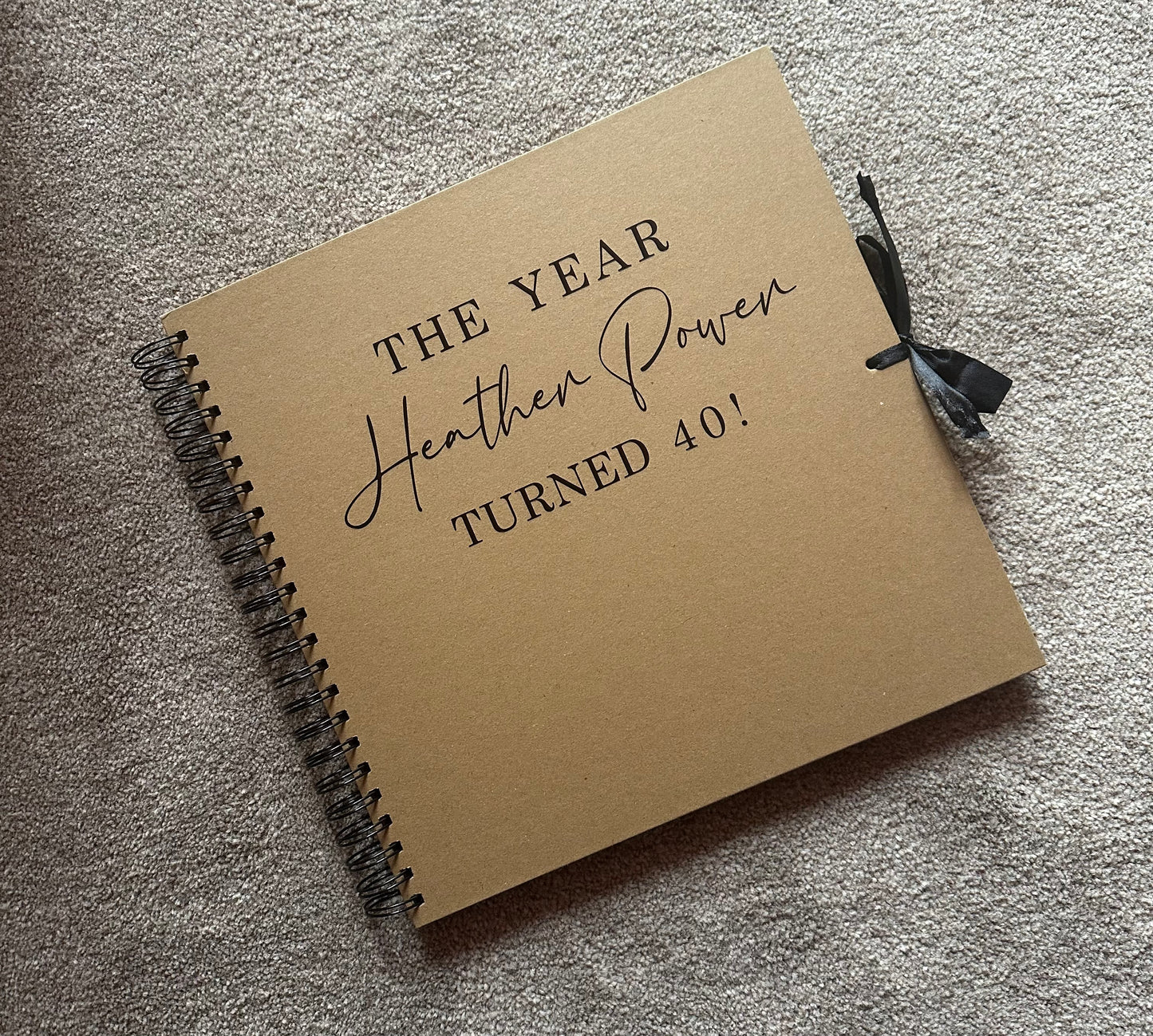Personalised Your Logo/Design Scrapbook: Vinyl Memory Keepsake Photo Album