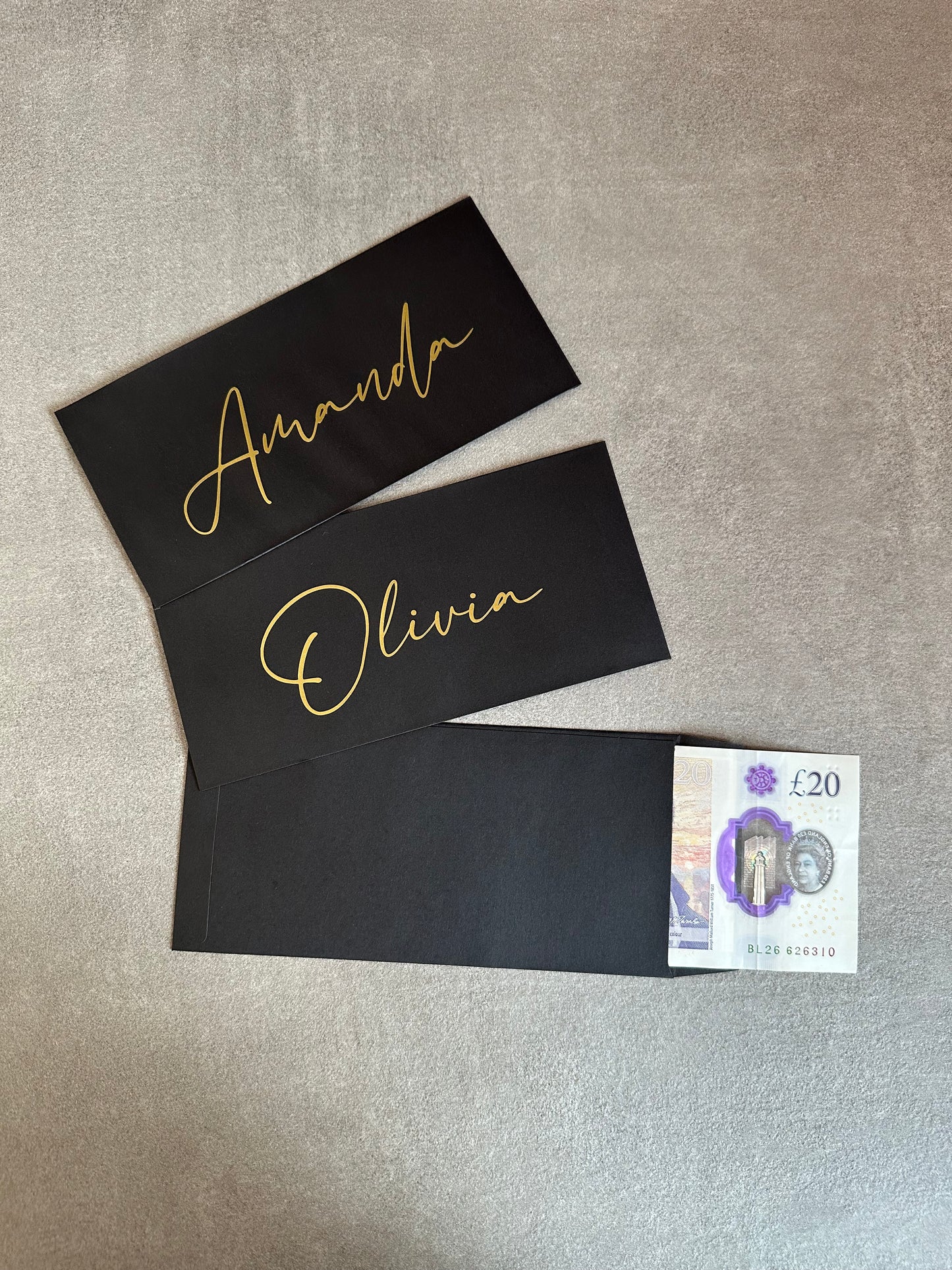 Personalised Name Money Cash Envelope Wallet