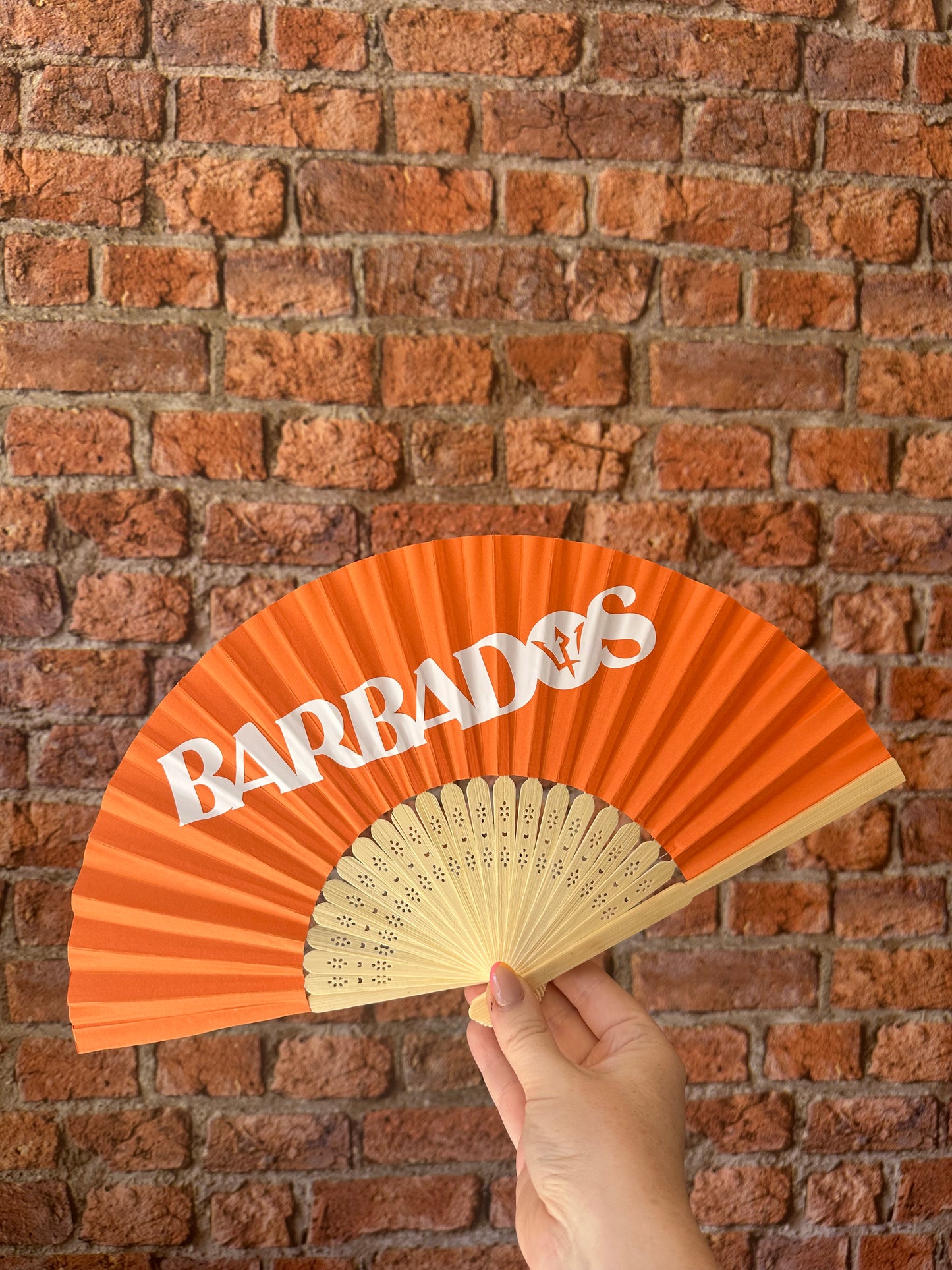 YOUR LOGO Hand Fan - Business - Bamboo - Paper Foldable Fan - Black, White, Pink, Orange, Lilac, Red, Sky Blue, Light Blue, Yellow & Green