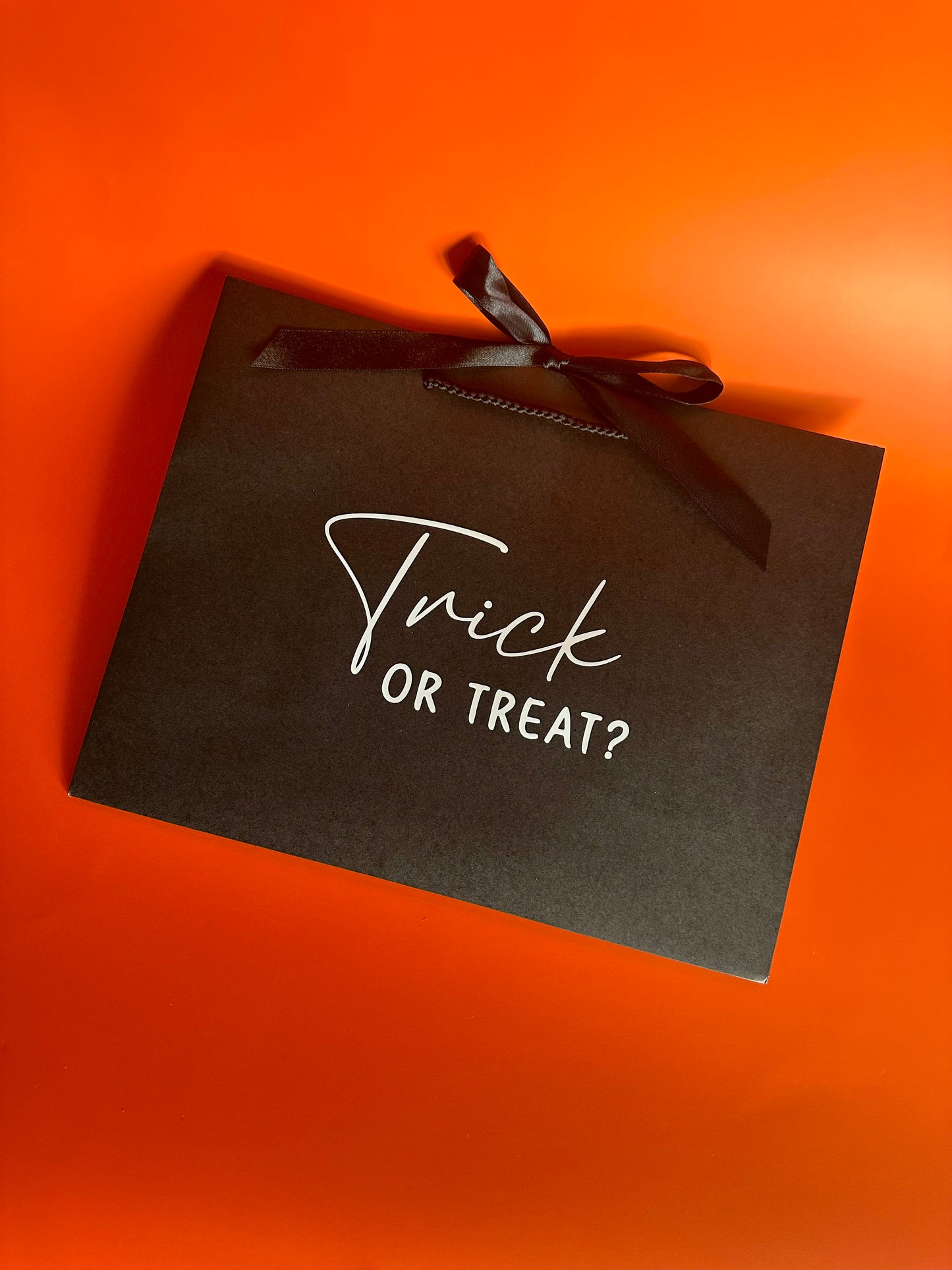 HALLOWEEN Personalised Name - Ribbon Tie Rope Gift Bag