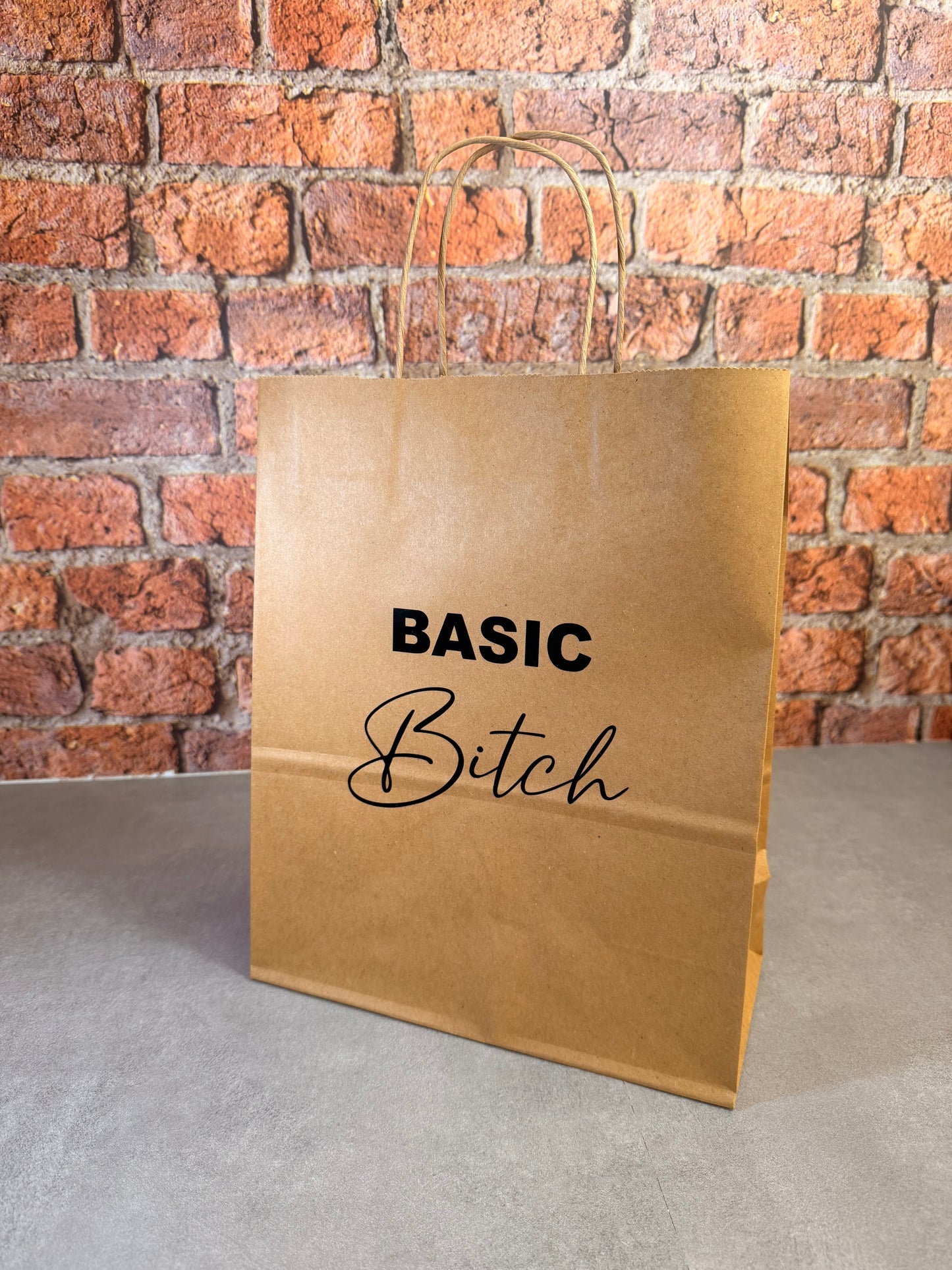 Personalised Funny Gift Bag - Brown Paper - Adult Funny Banter Novelty Swearing Rude