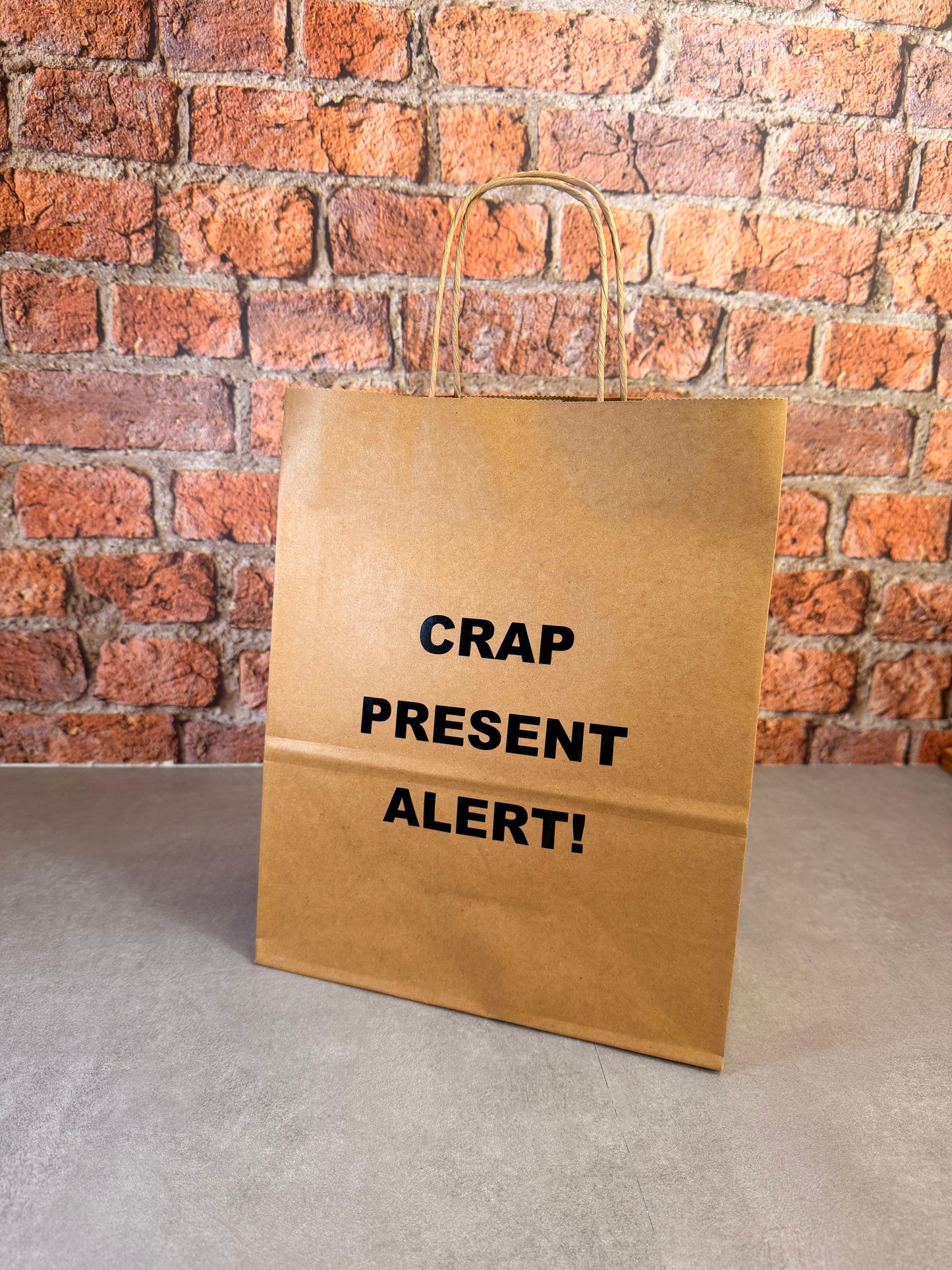 Personalised Funny Gift Bag - Brown Paper - Adult Funny Banter Novelty Swearing Rude