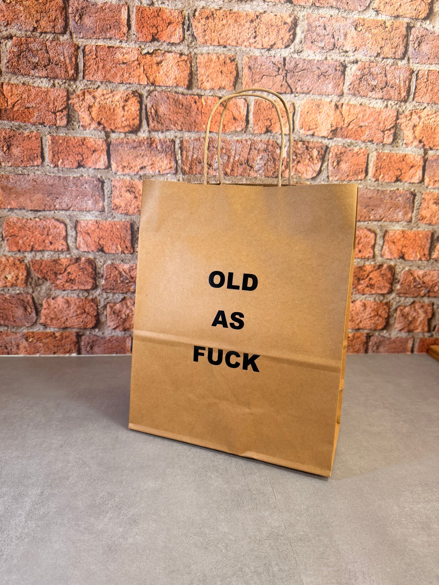 Personalised Funny Gift Bag - Brown Paper - Adult Funny Banter Novelty Swearing Rude