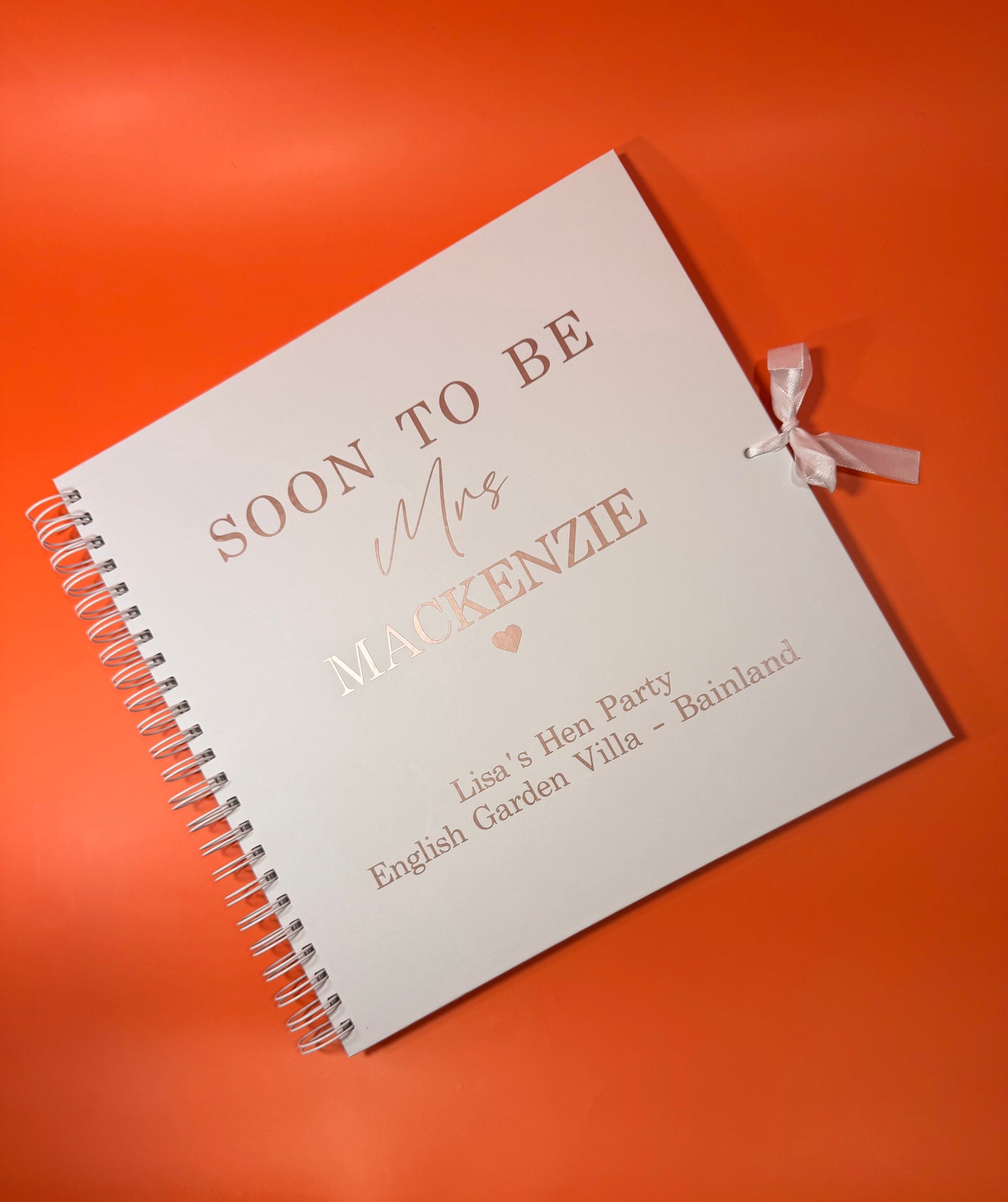 Soon To Be - Personalised Name and Date - Scrap Book, Photo Album, Keepsake