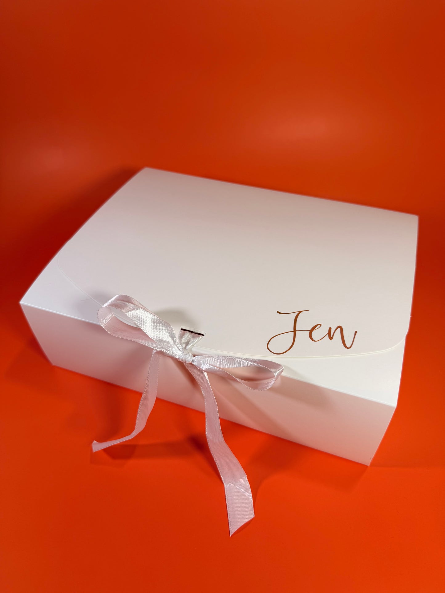 Personalised Wedding Proposal Gift Box: Ribbon Tie Cardboard Box